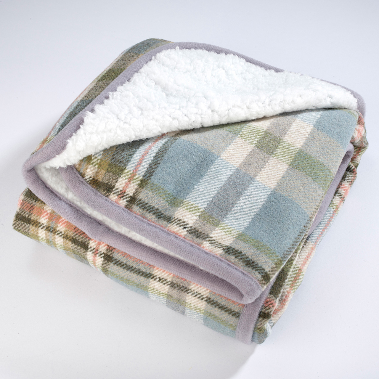 Tartan Check Fleece Lap Blanket