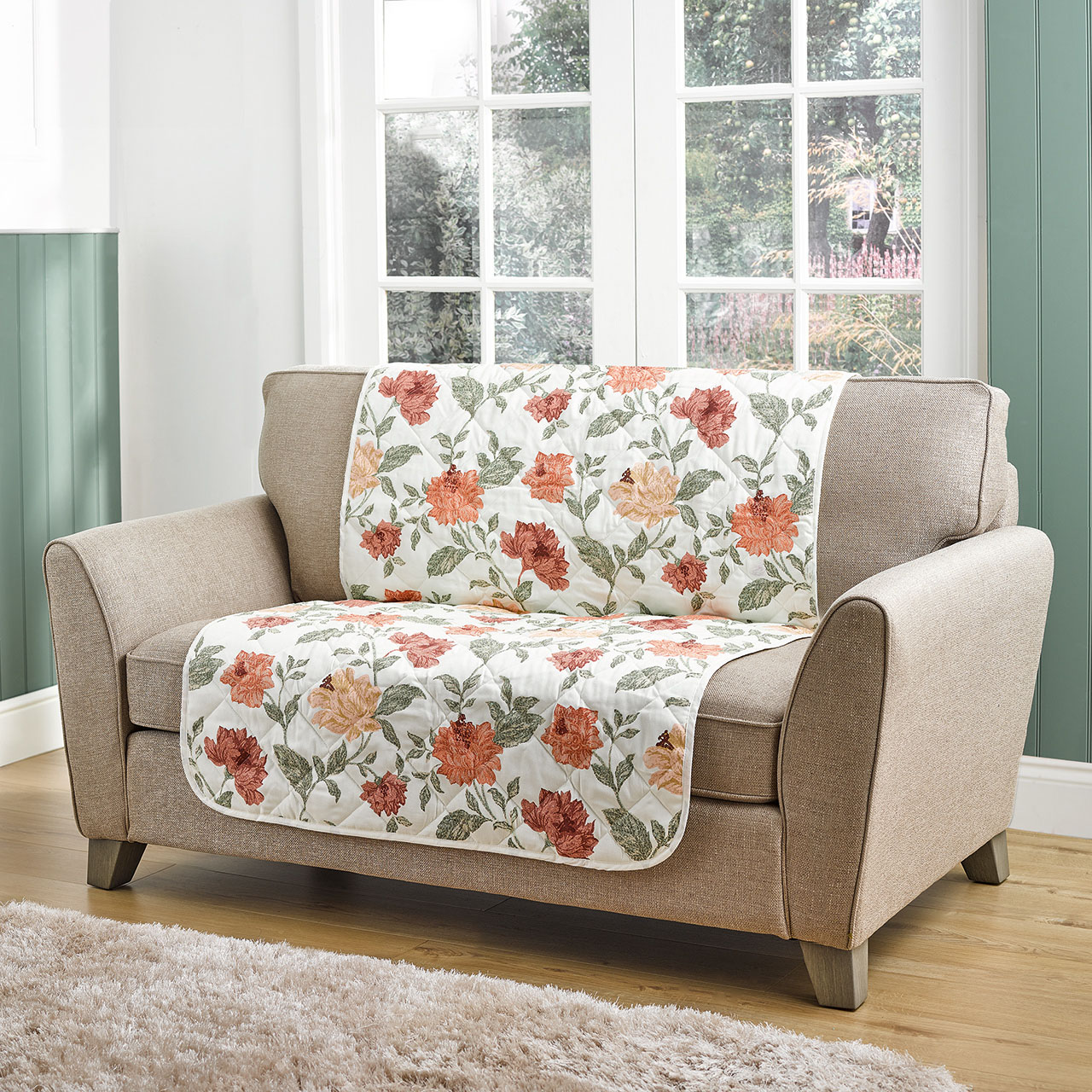 Floral Quilted Furniture Protectors