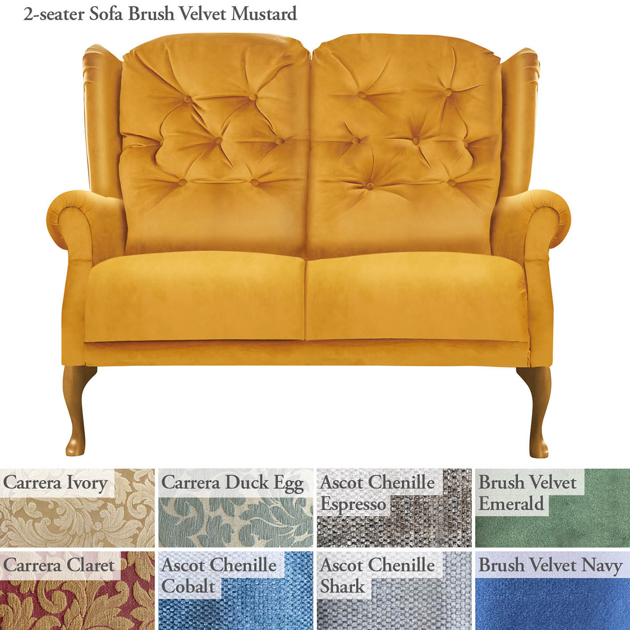 Queen Anne 2-Seater Sofa