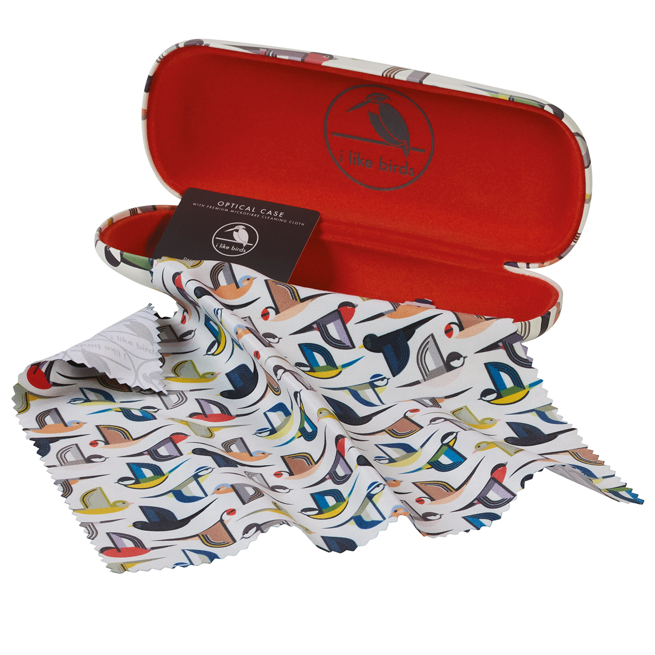 Bird Glasses Case with Cloth