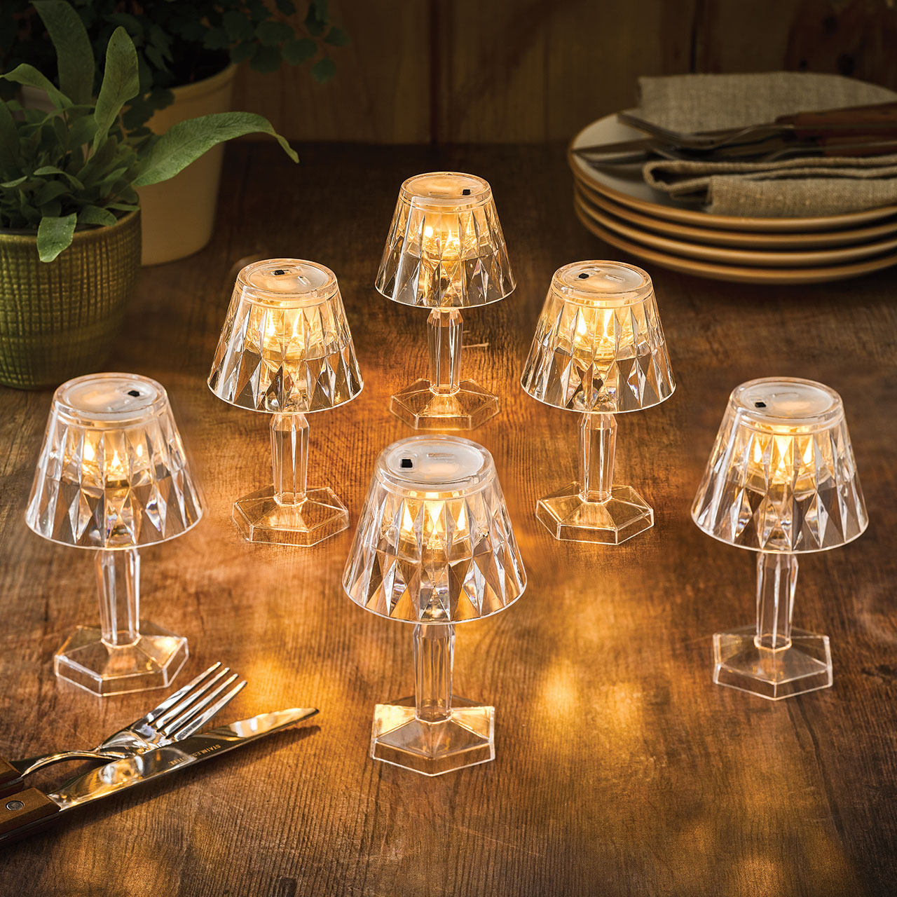 Mini Table Lamps - Set of 6