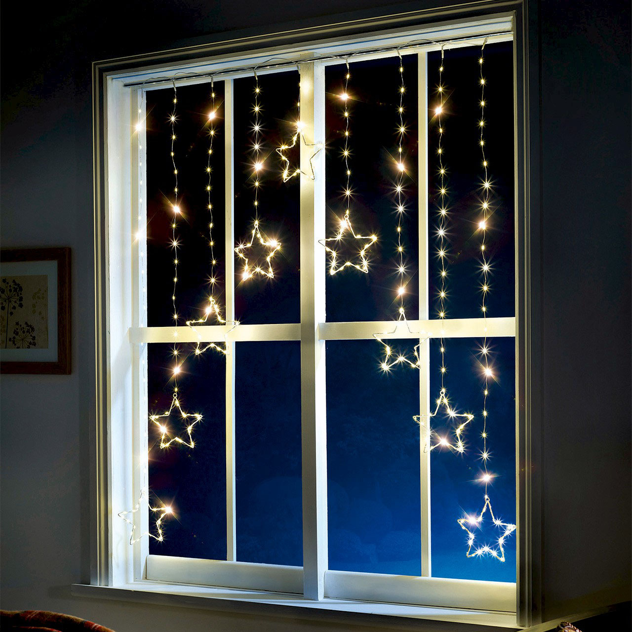 sash window christmas lights