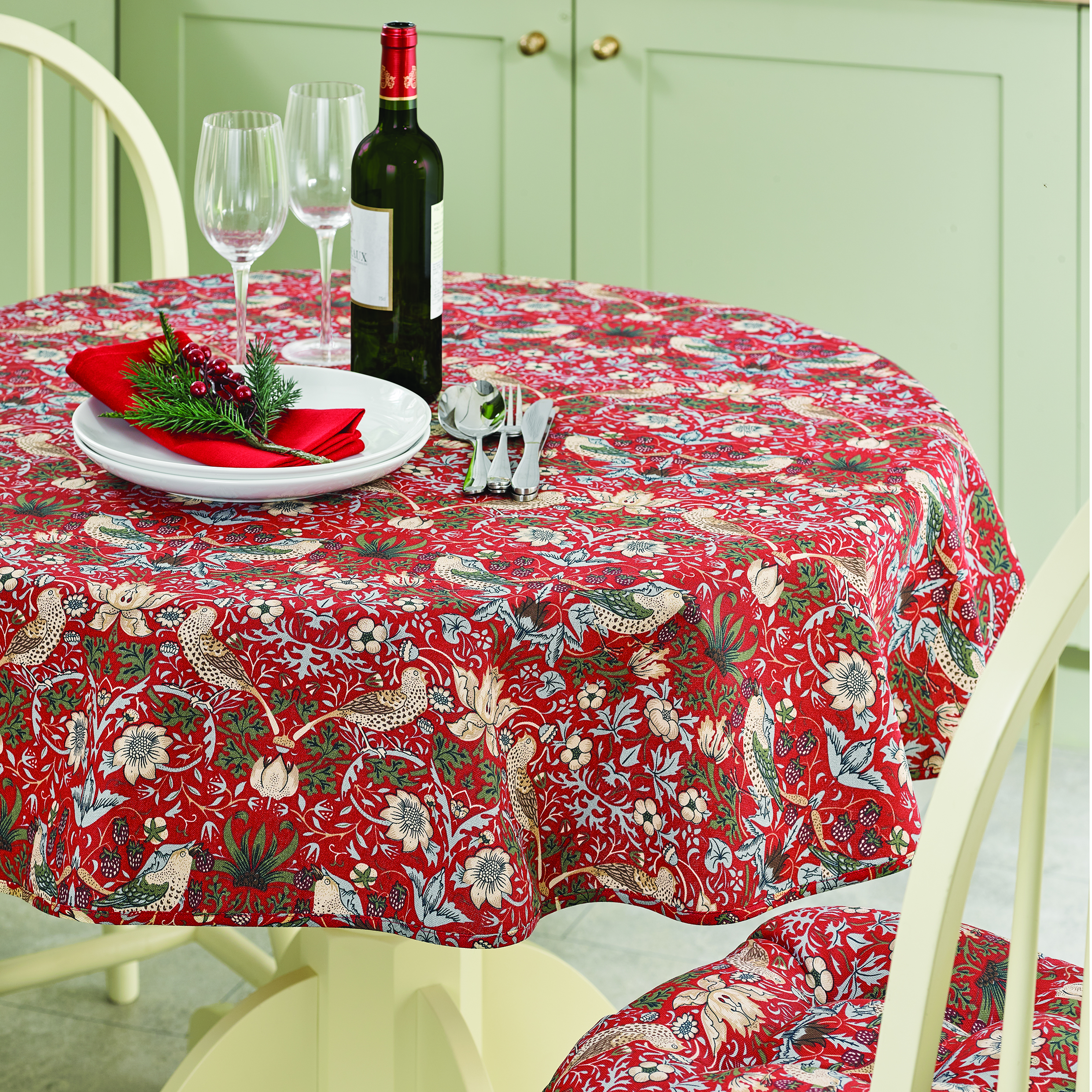 William Morris Cotton Tablecloth