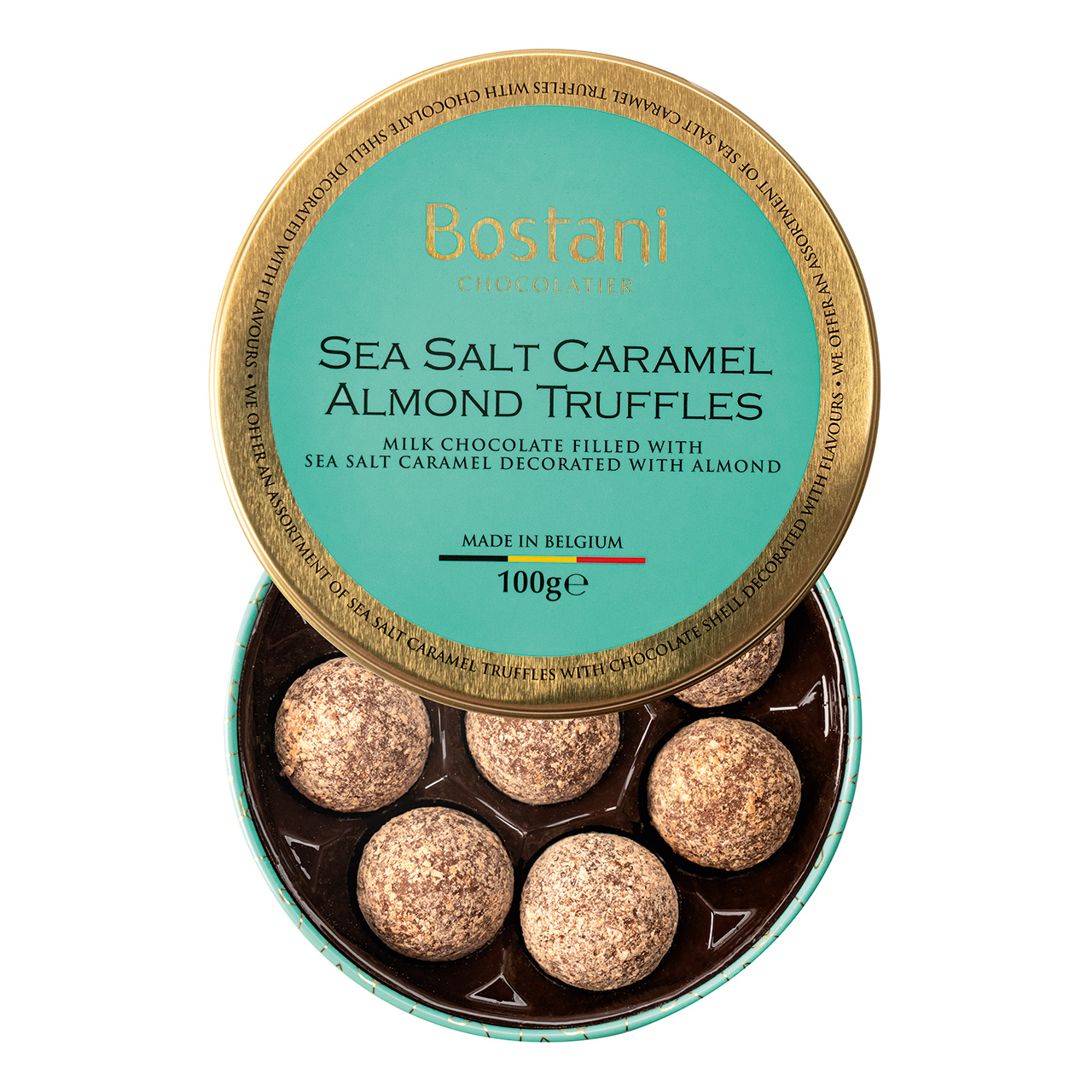 Bostani Belgian Sea Salt Caramel Truffles