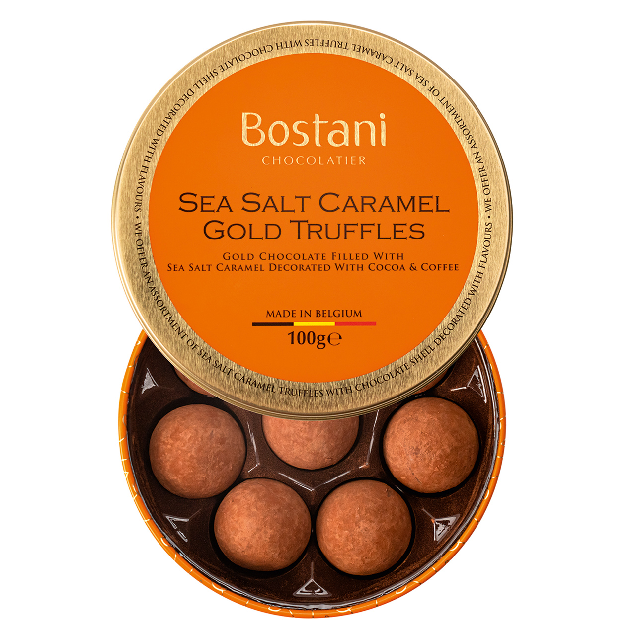 Bostani Belgian Sea Salt Caramel Truffles