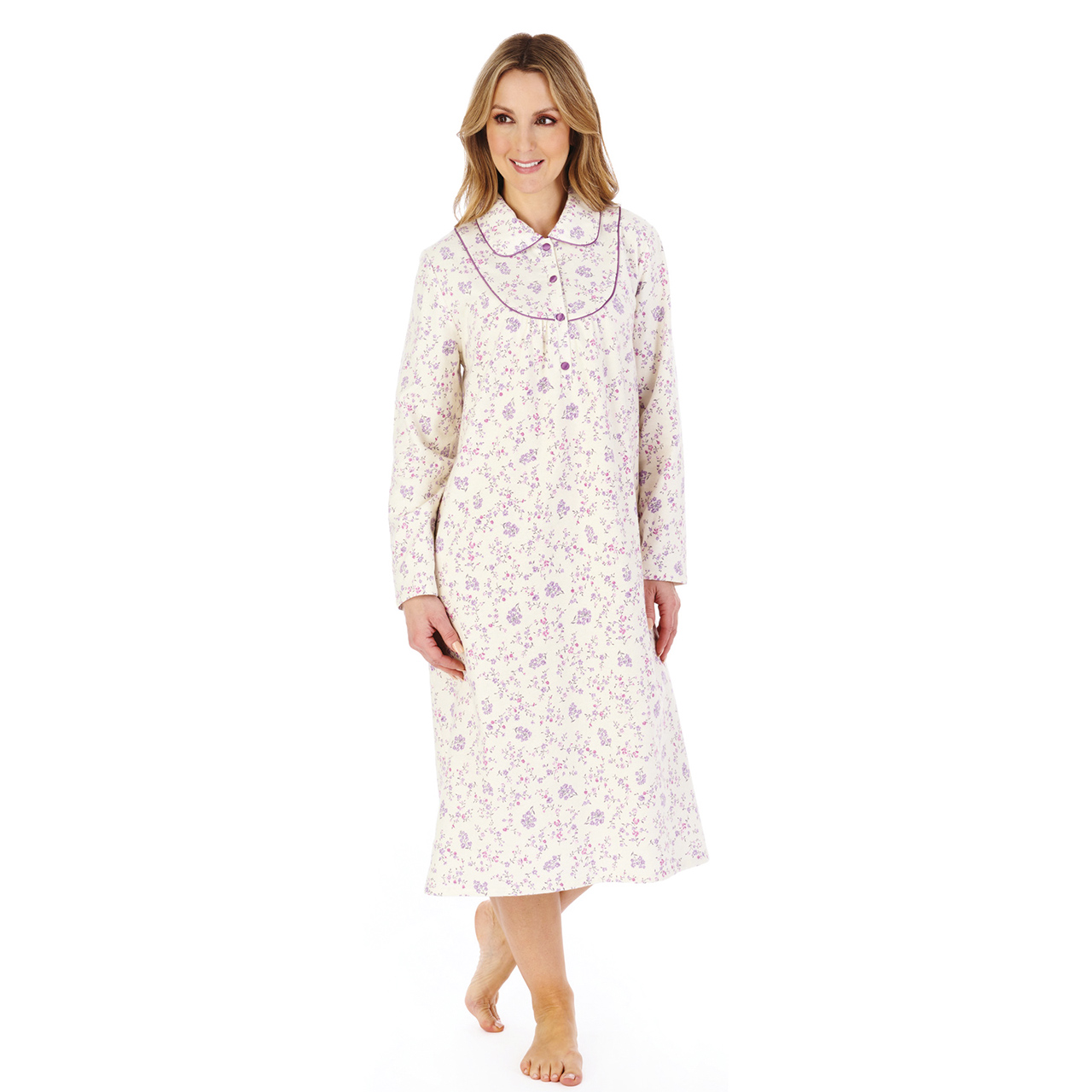 Long cotton nightdress clearance uk