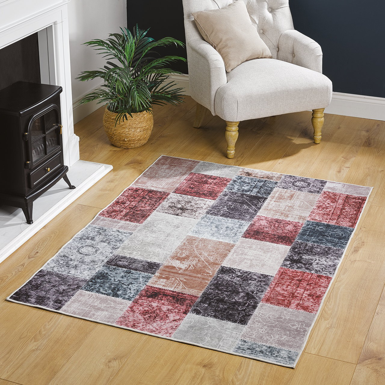 Patchwork Rugs and Runner