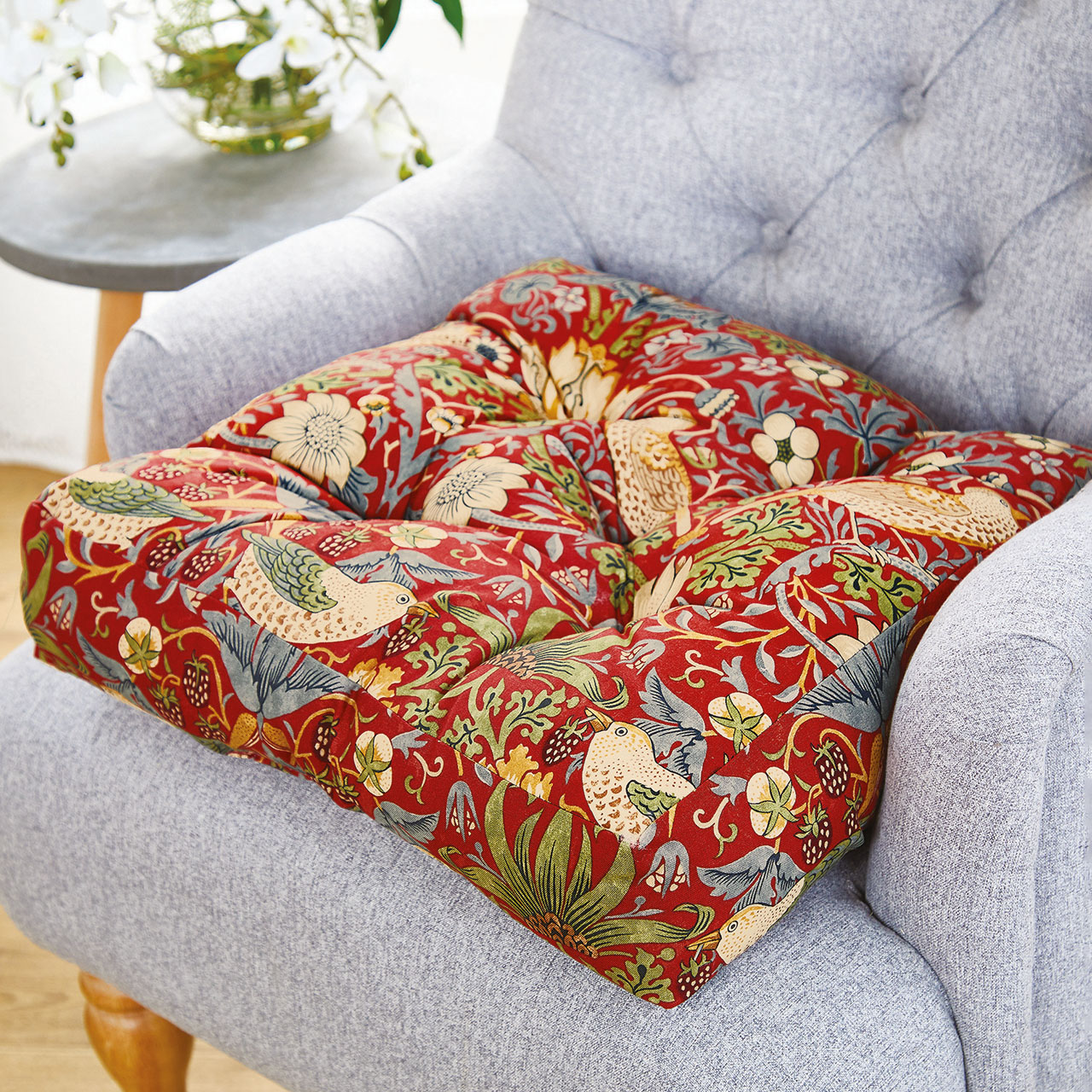 Armchair William Morris Booster Cushions Scott's of Stow