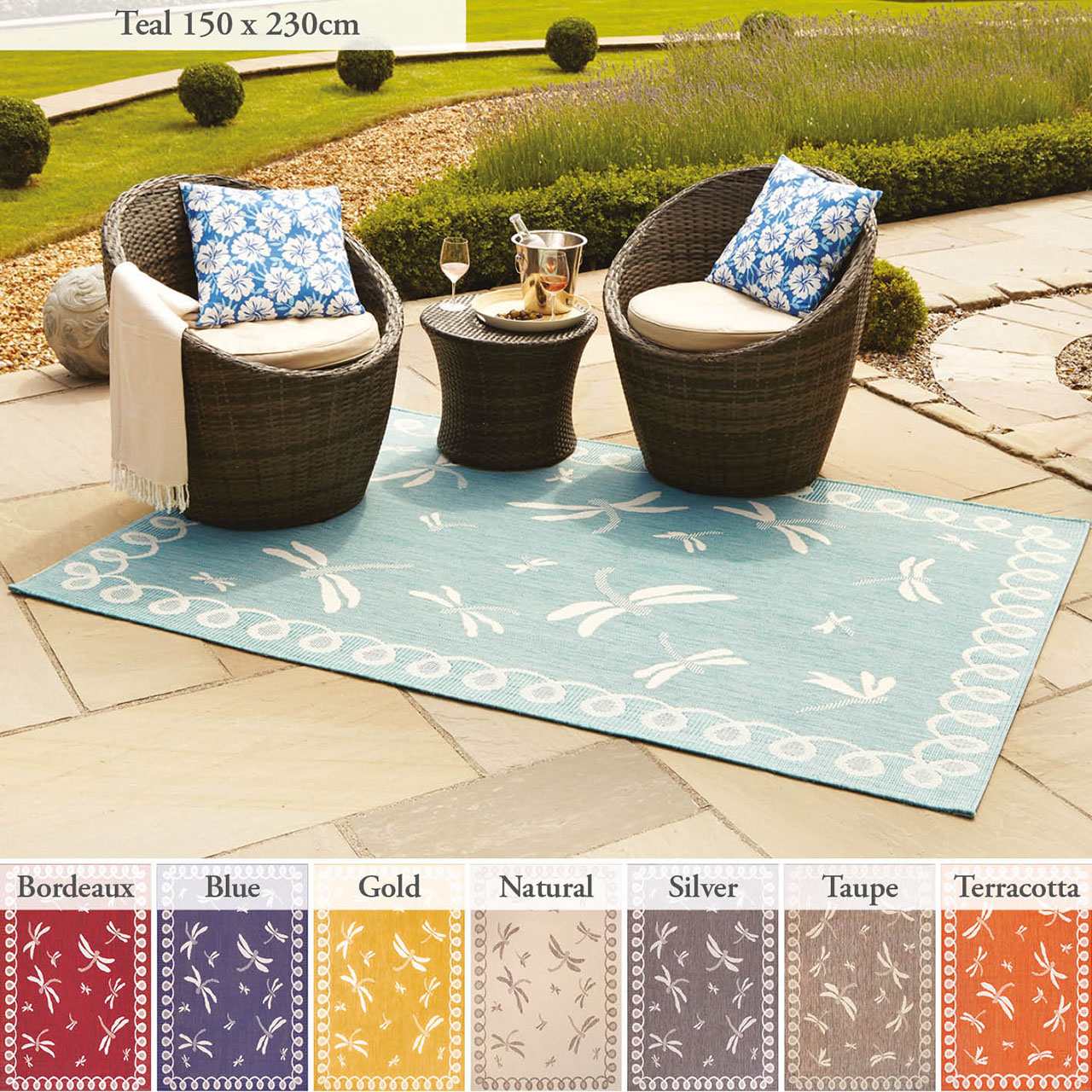 Dragonfly Outdoor Rug