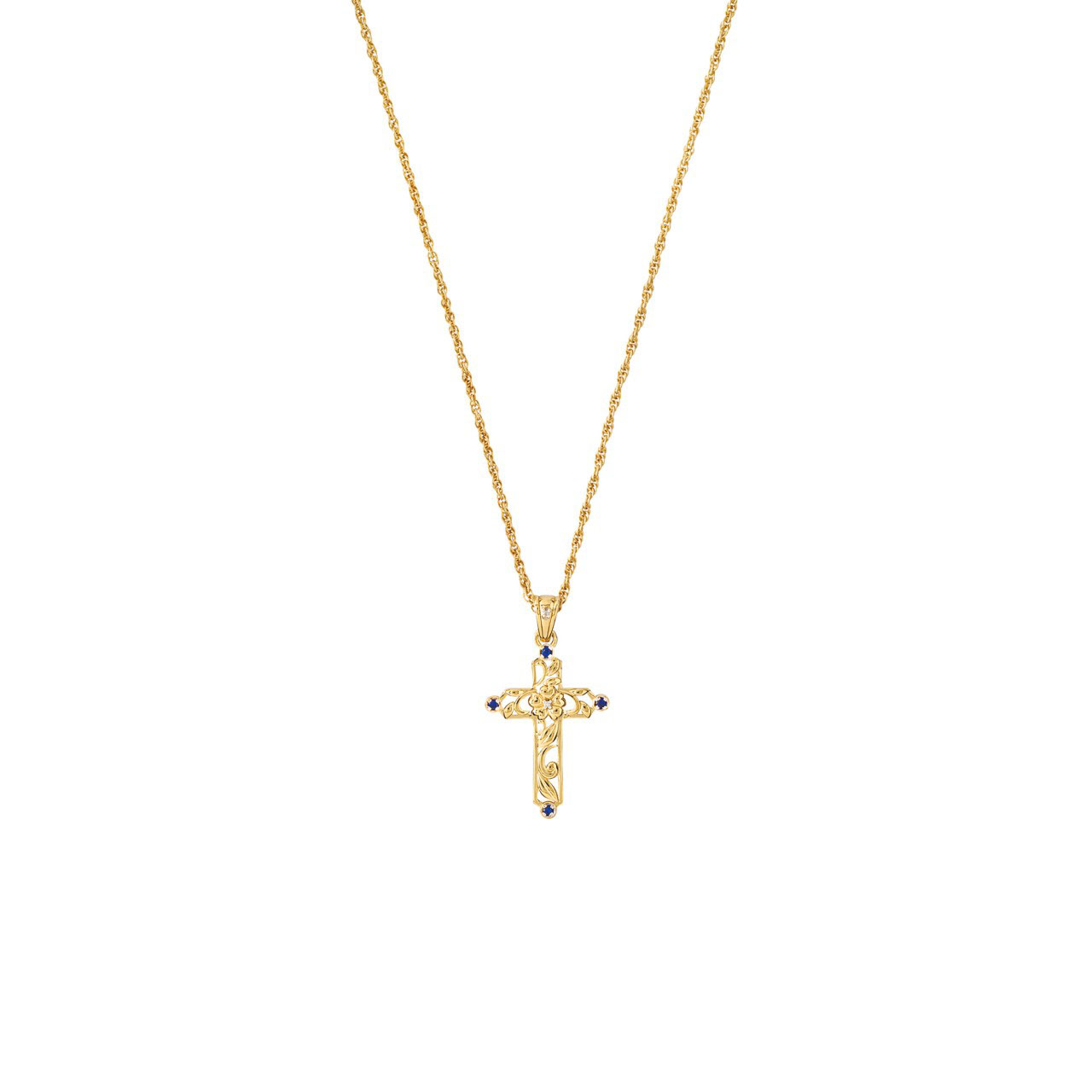 Forget Me Not Cross Pendant | Scott's of Stow