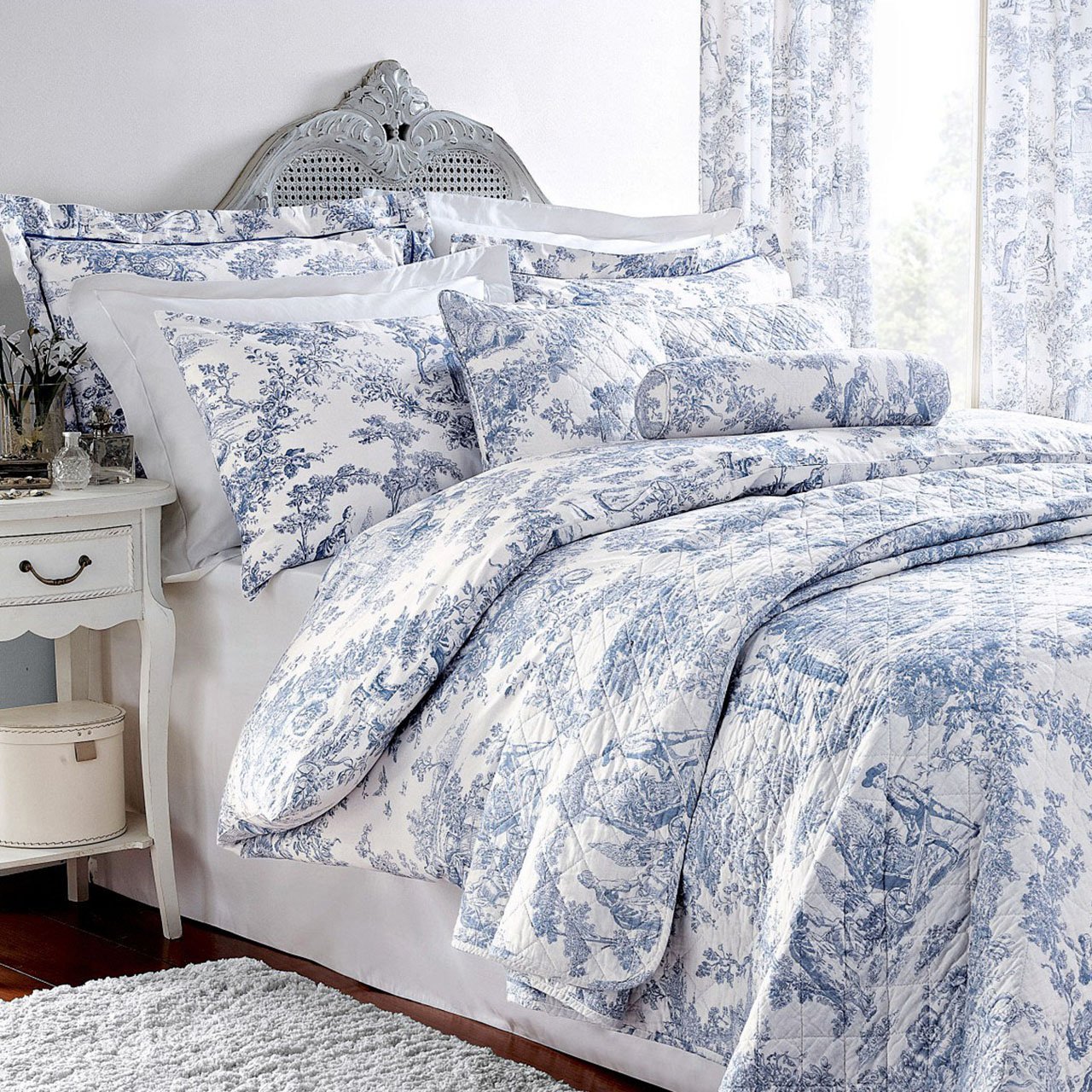 King | Toile-de-Jouy Duvet Cover | Scott's of Stow