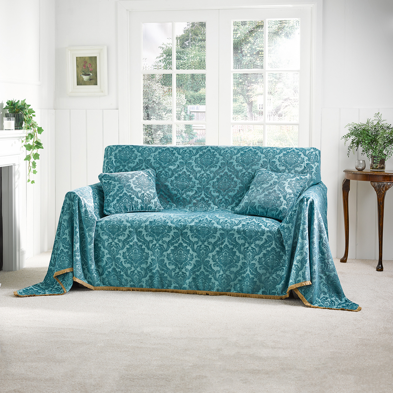 Damask Armchair Throw