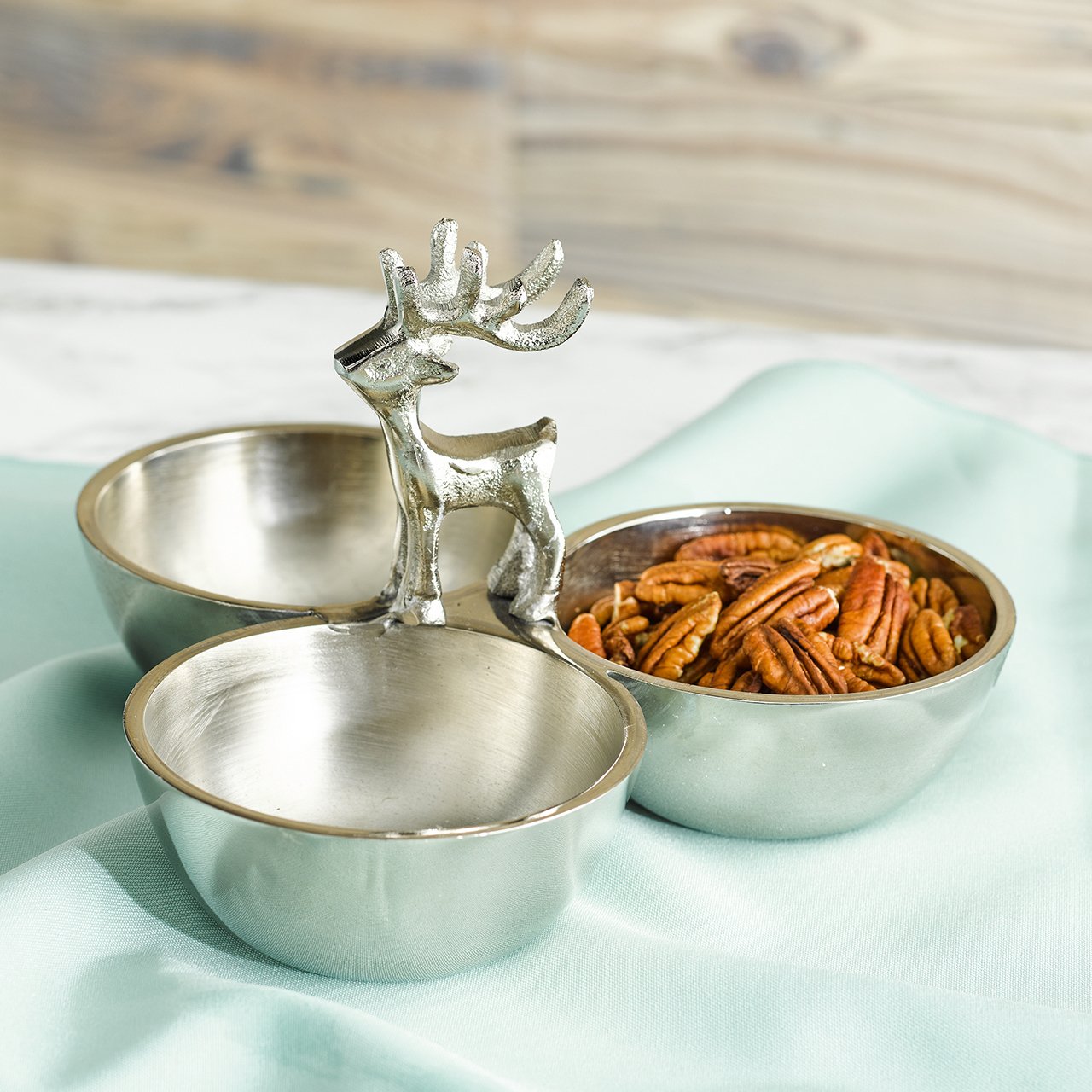 Reindeer 3-Dish Deer Bowl