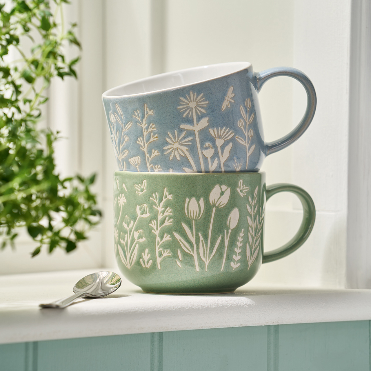 Wildflower Mugs - Set of 2