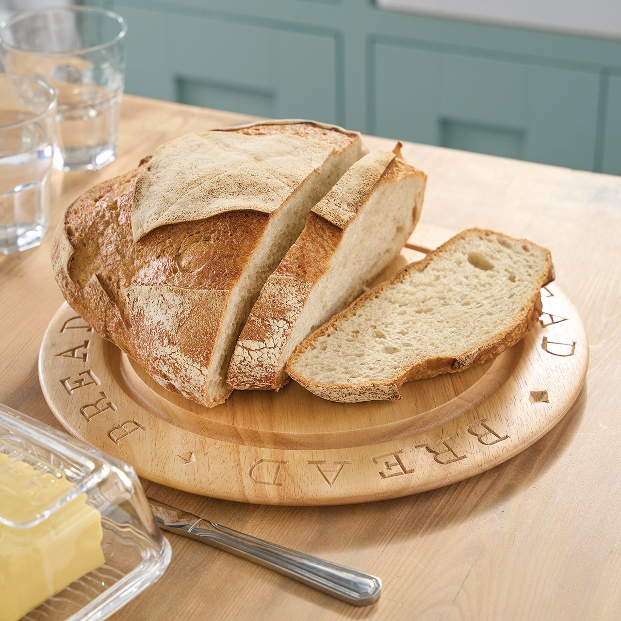 Wooden Round Bread Board