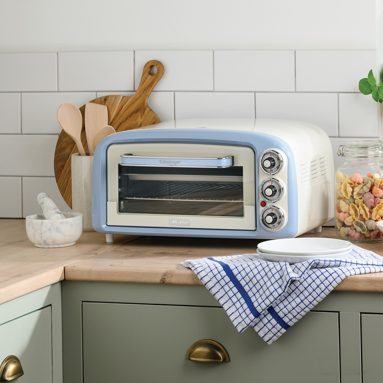 Blue Vintage Style Countertop Oven Scott s Of Stow