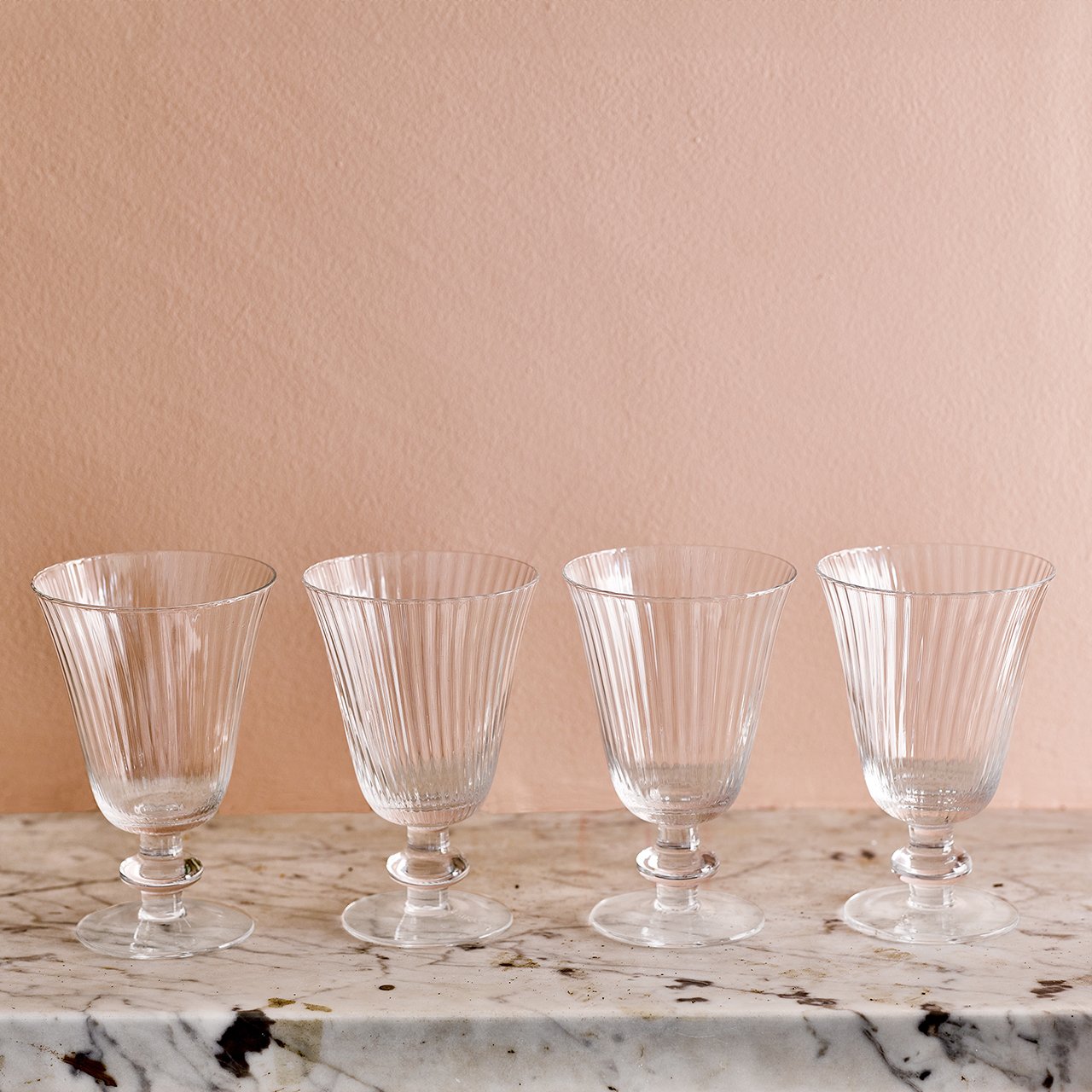 Rippled Stem Goblets