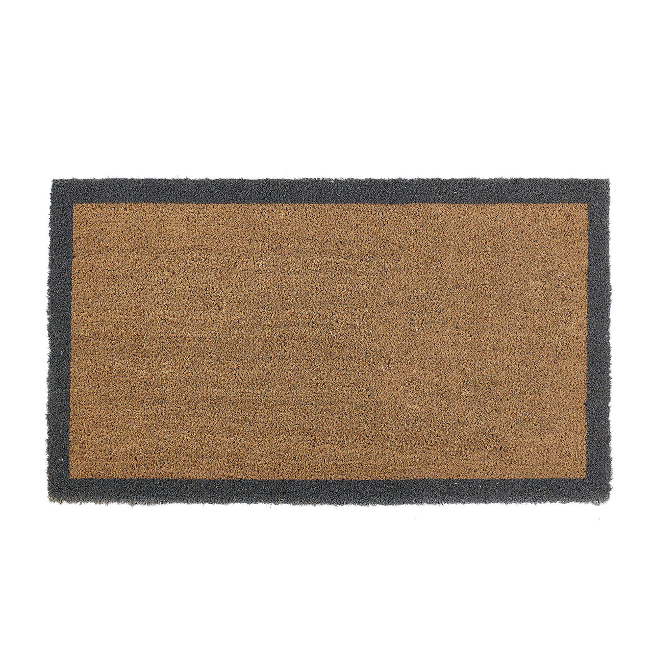 Grey Border Coir Doormat