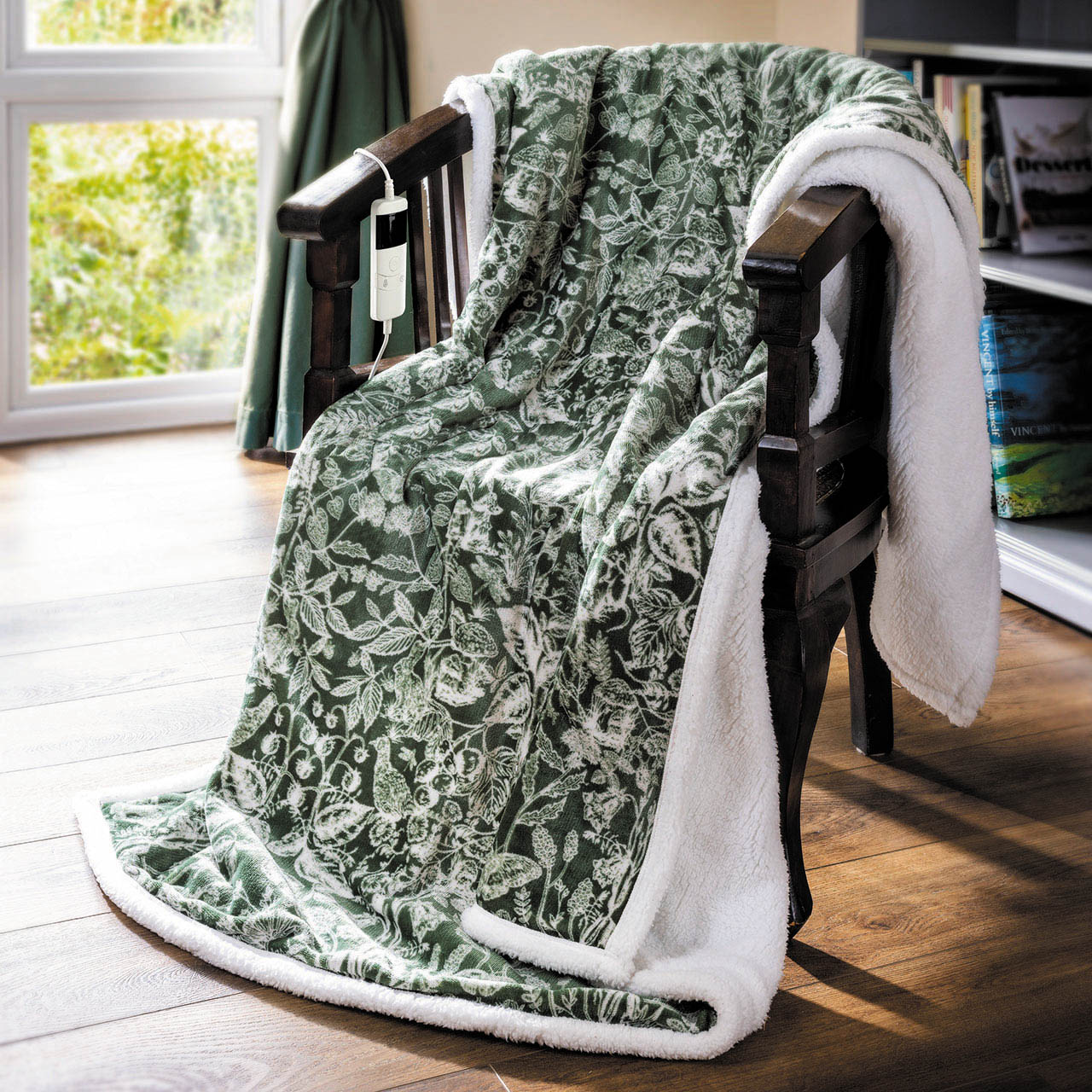 Secret Garden Heated Throw