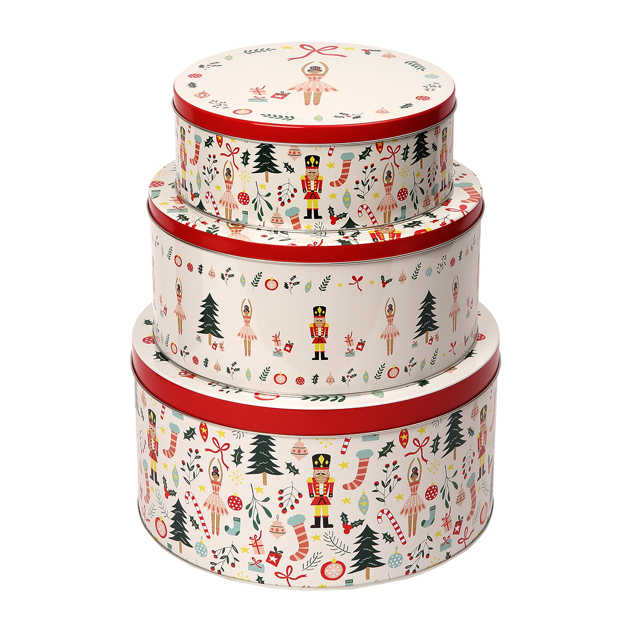 Nutcracker Cake Tins - Set of 3