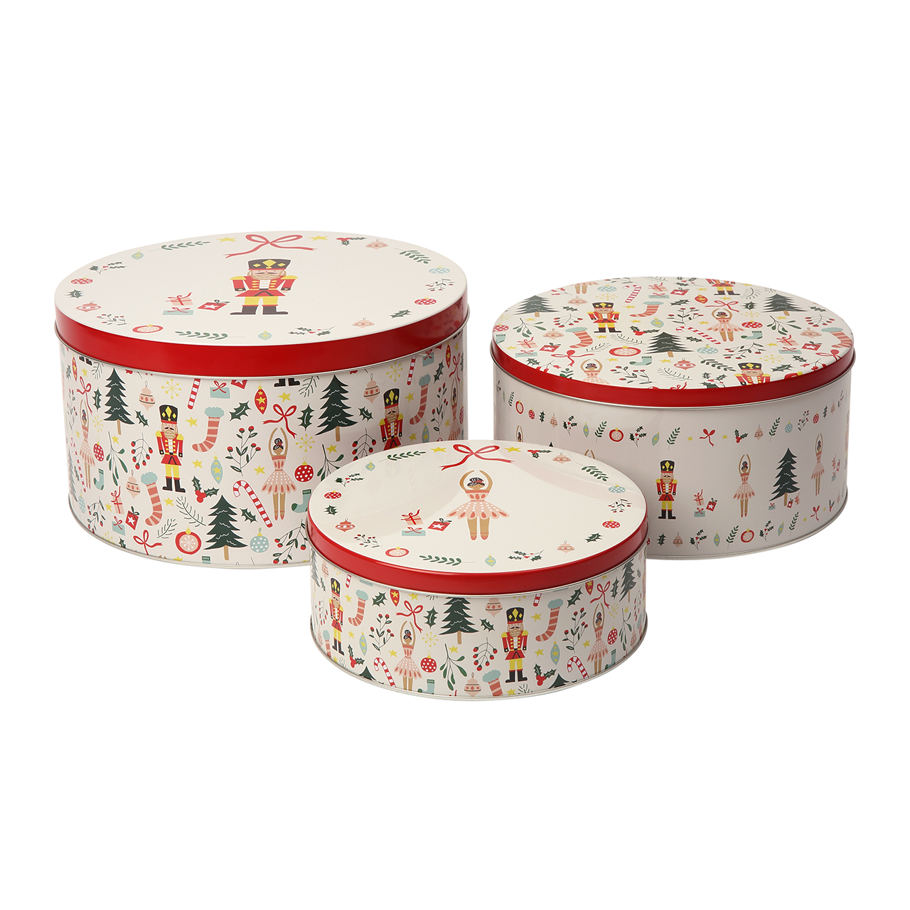 Nutcracker Cake Tins - Set of 3