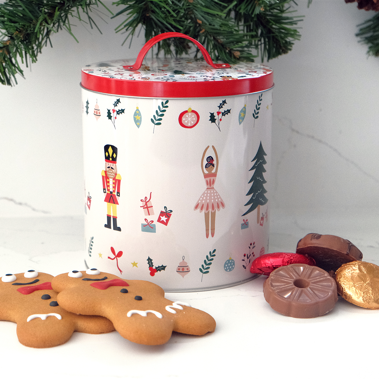 Nutcracker Biscuit Barrel