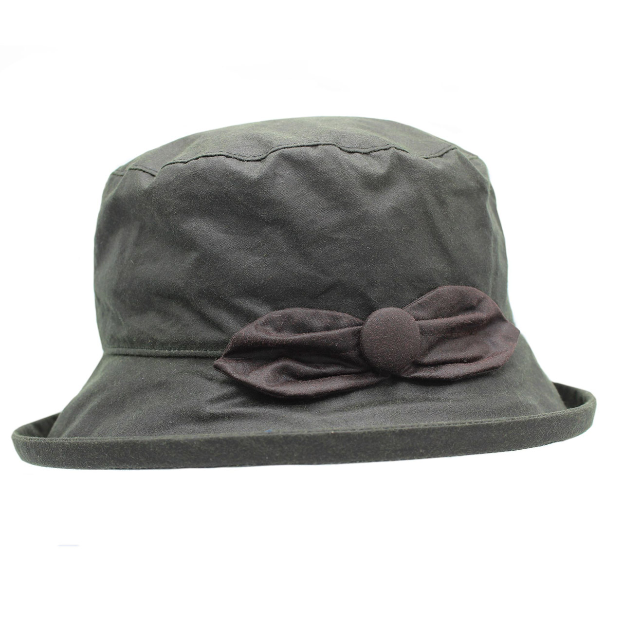 Waxed Cloche Hat