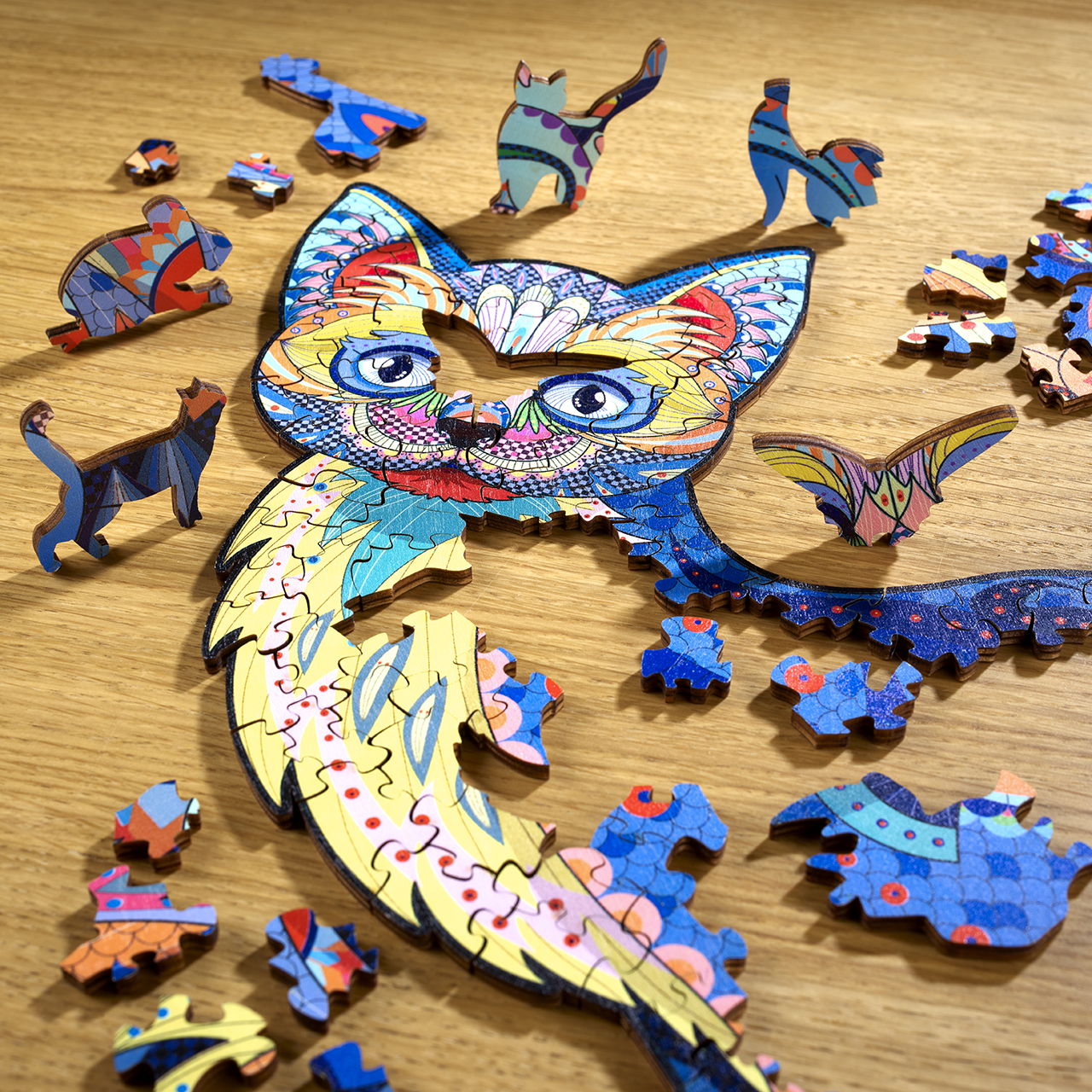 300pc Wooden Cat Jigsaw