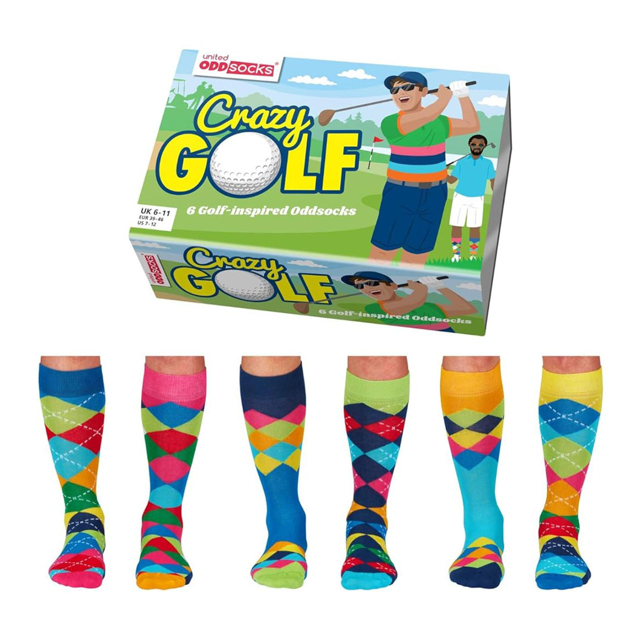 Crazy Golf Socks - Pack of 3