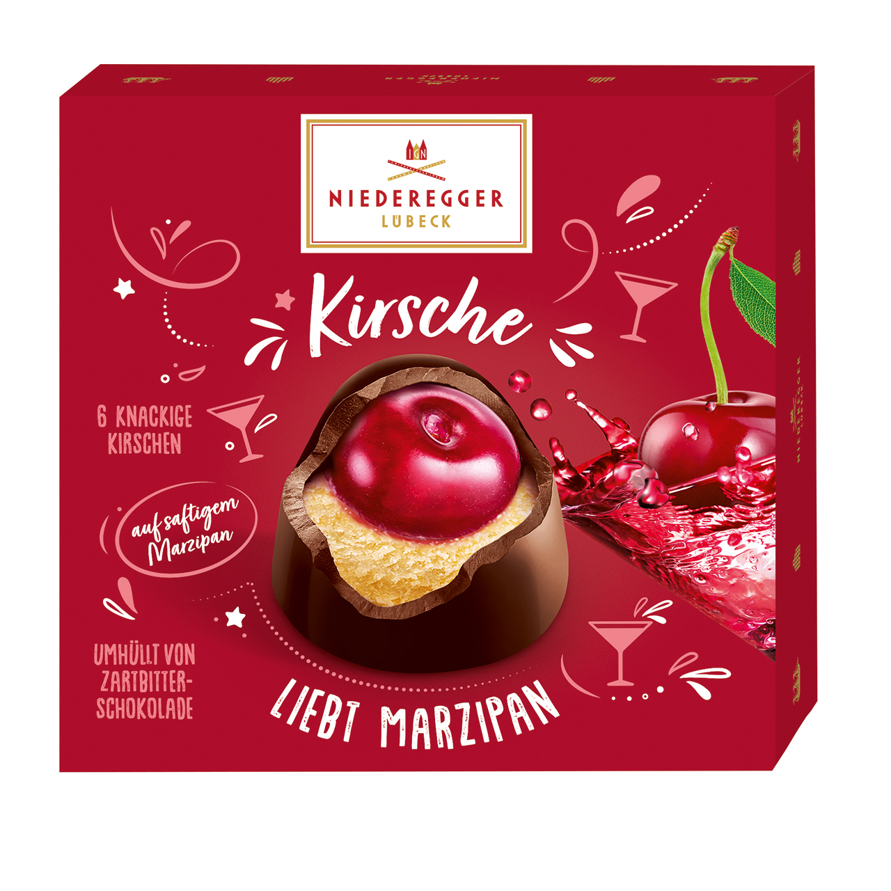 Cherry in Marzipan in Dark Chocolate