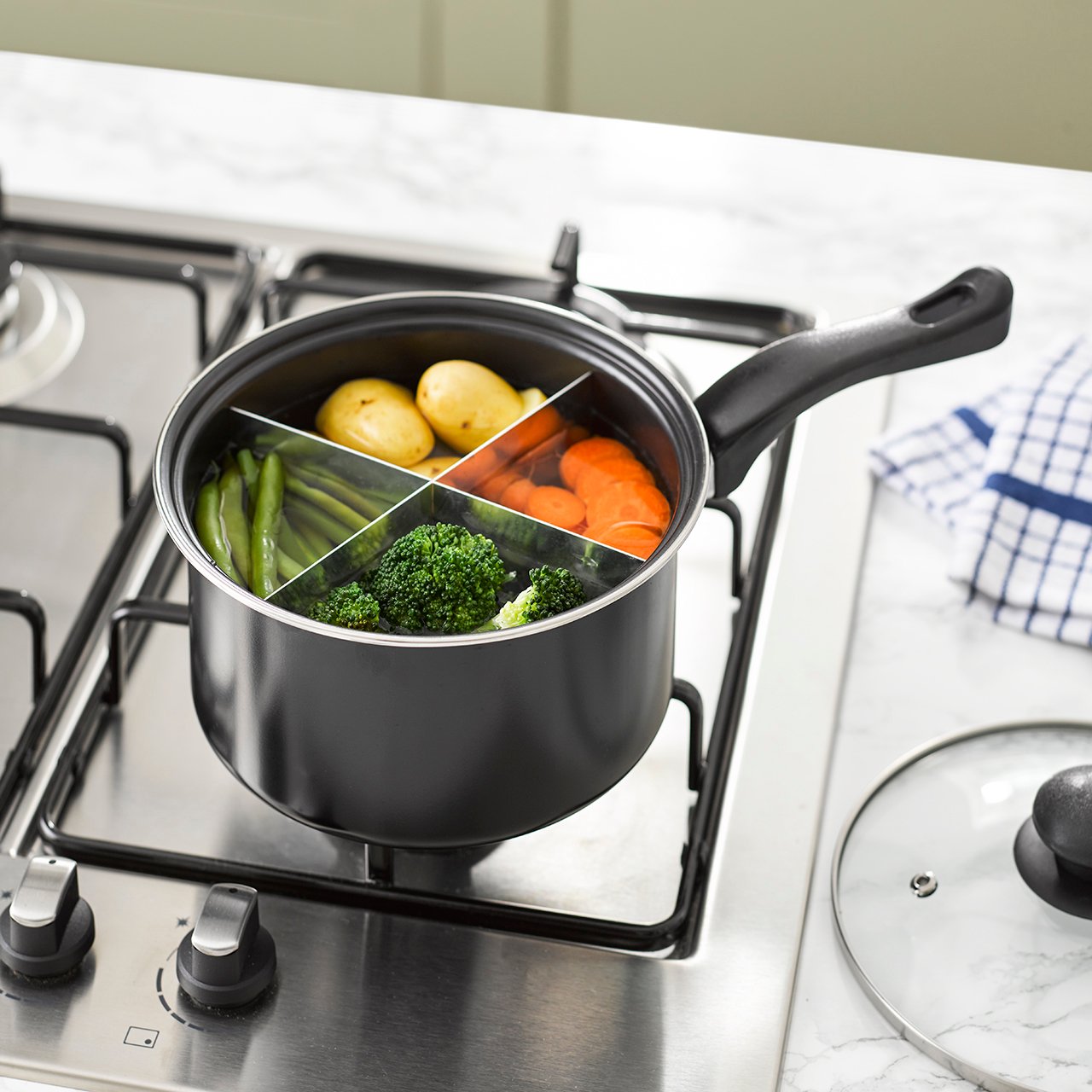 4-Way Divided Saucepan