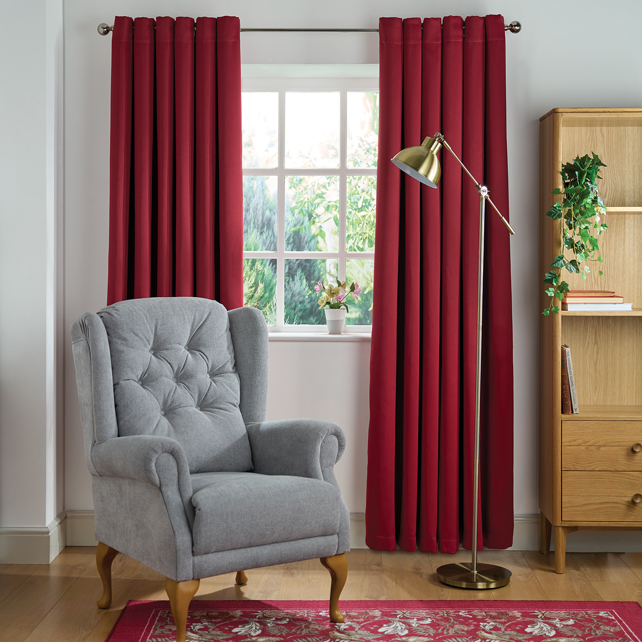 Woven Blackout Eyelet Curtains