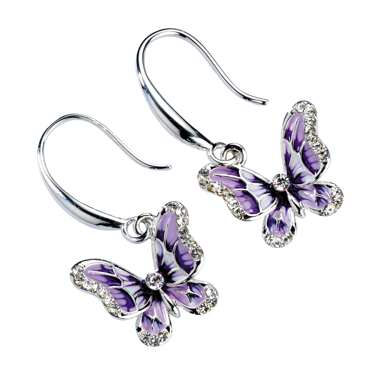 Hand Painted Butterfly Earrings