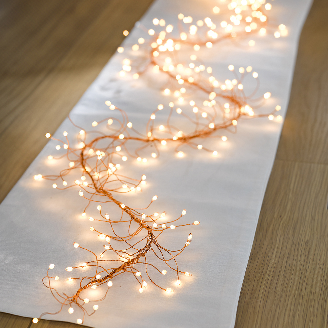 Indoor or Outdoor Copper LED Garland