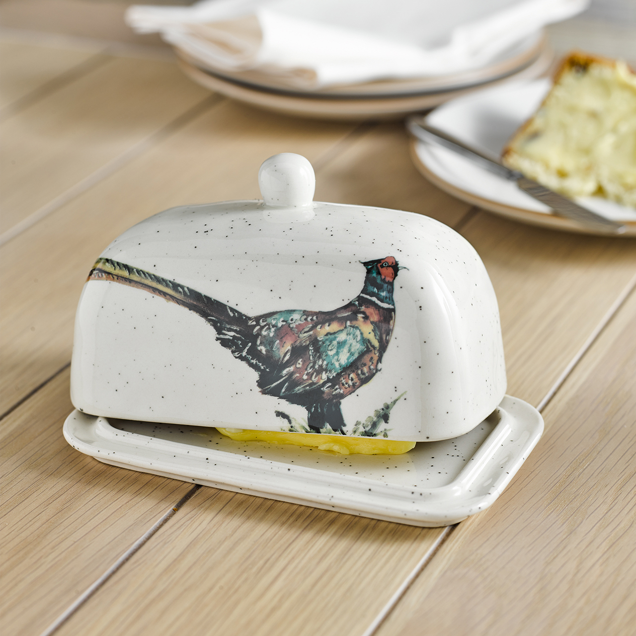 Pheasant Butter Dish