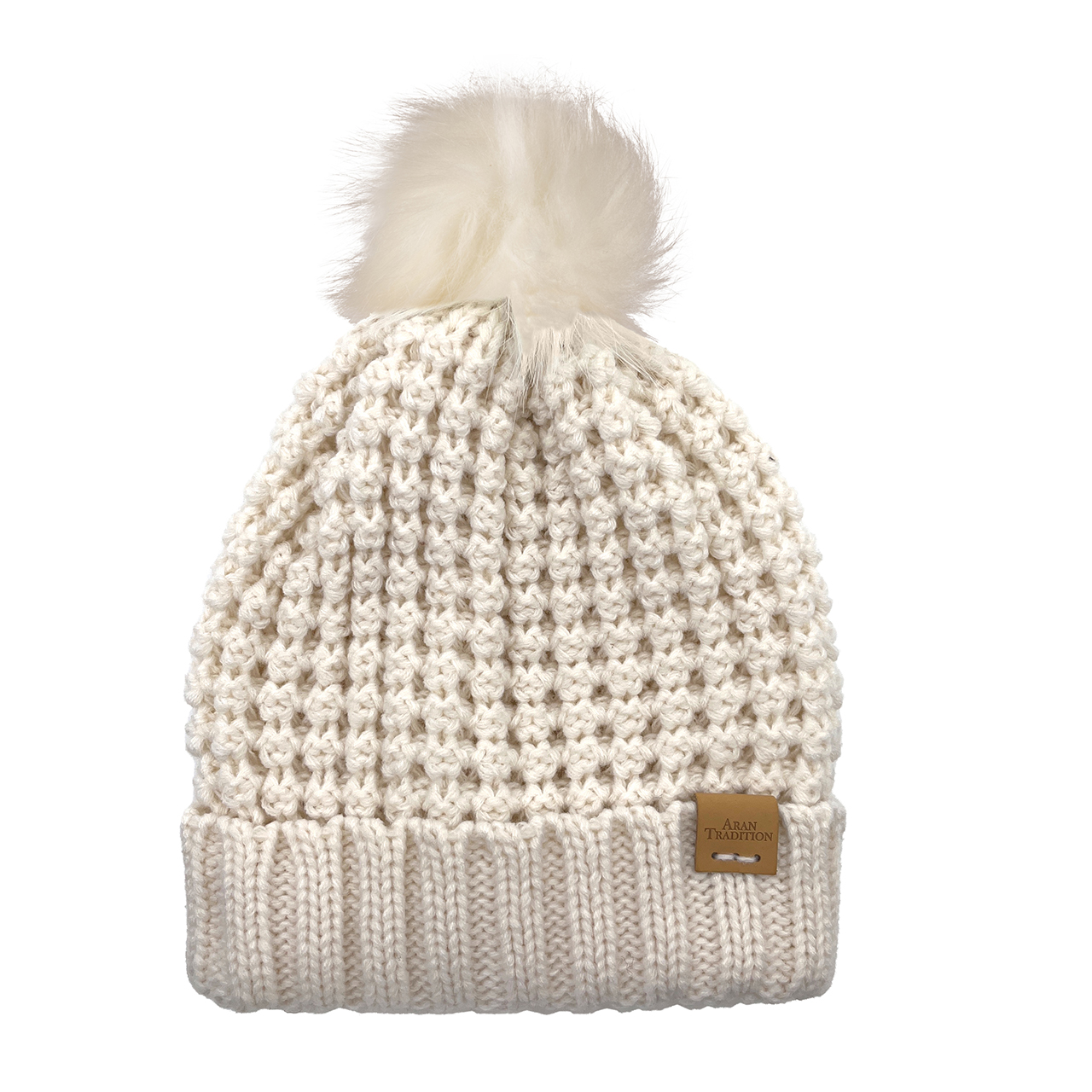 Chunky-Knit Bobble Hat