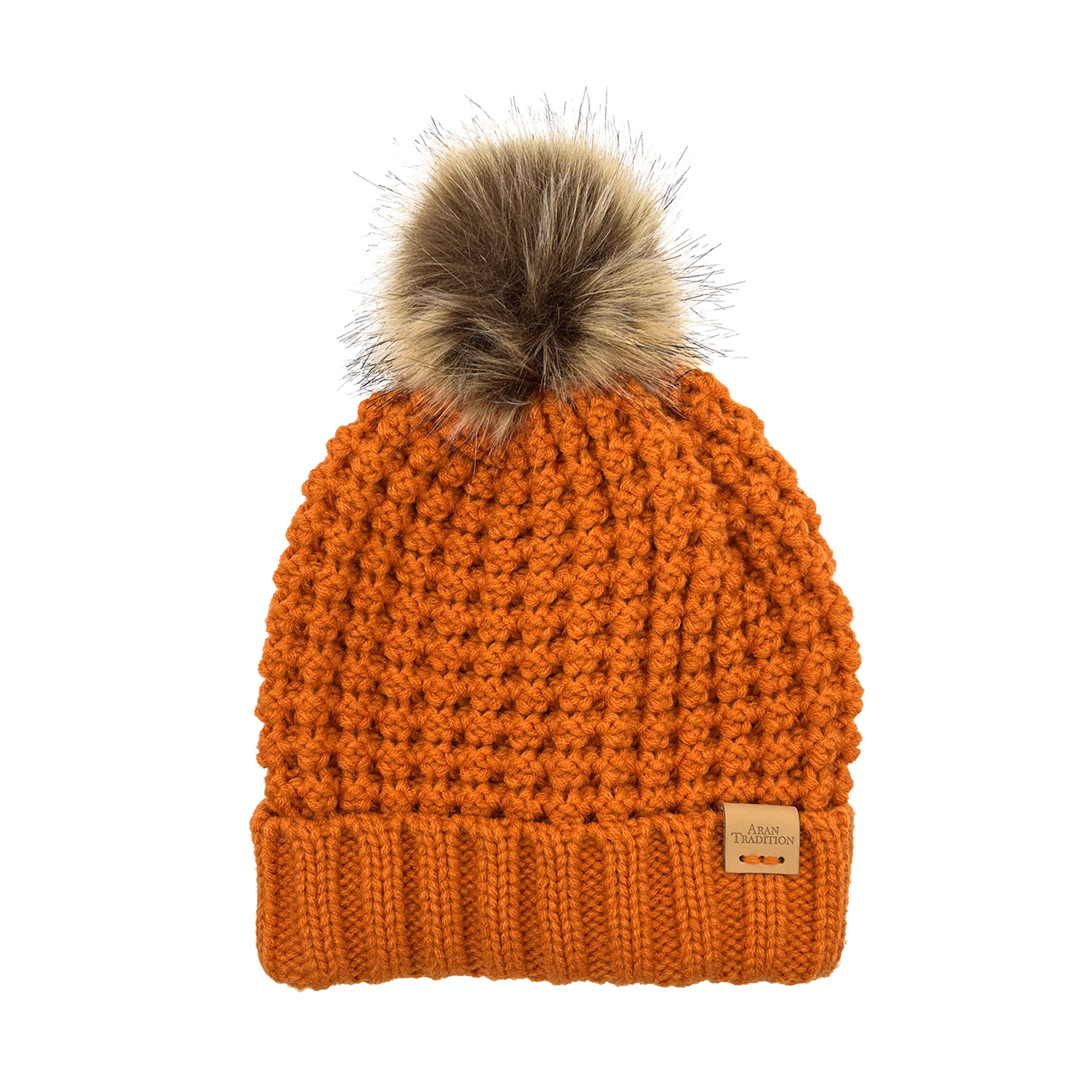 Chunky-Knit Bobble Hat