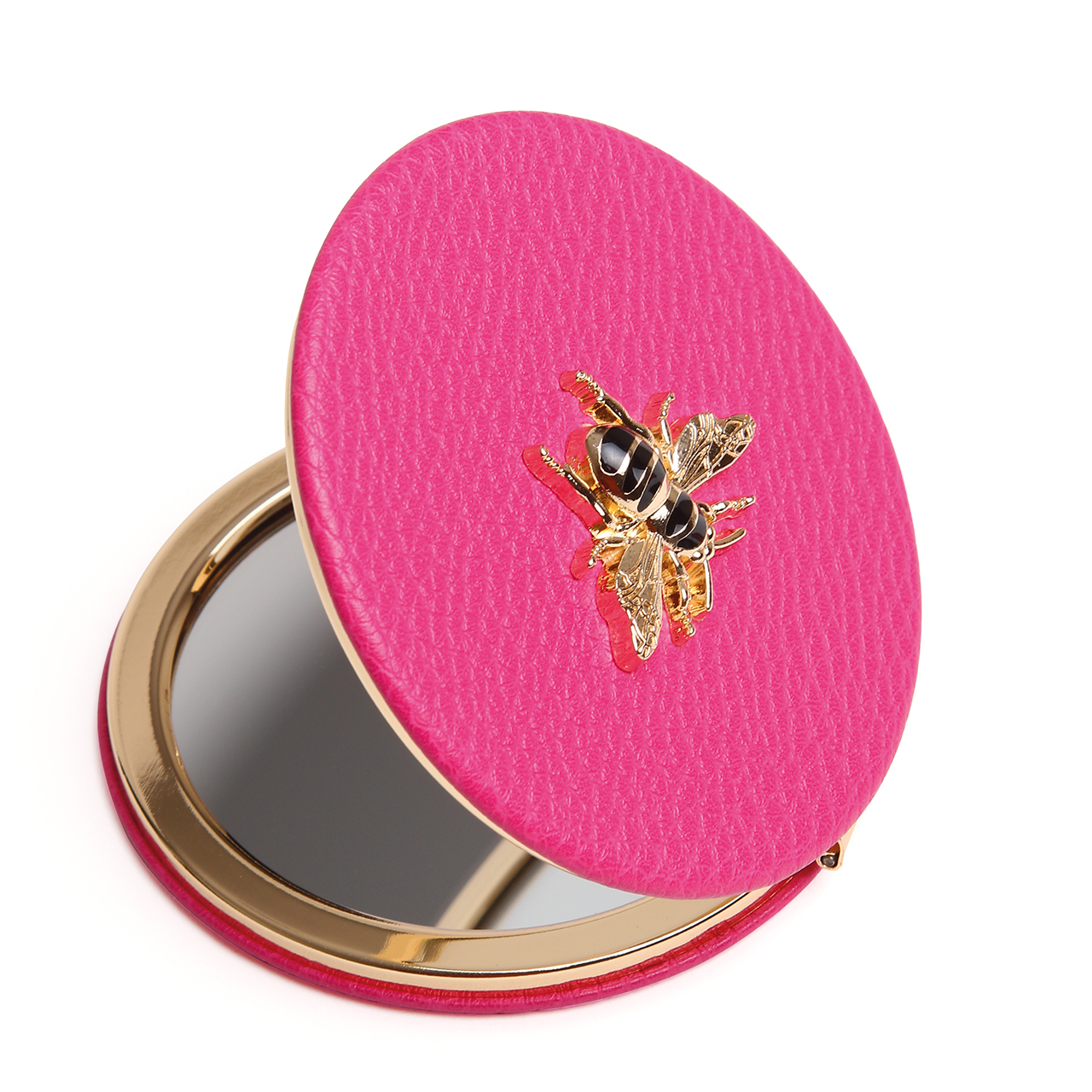 Mirror Compact with Bee Motif