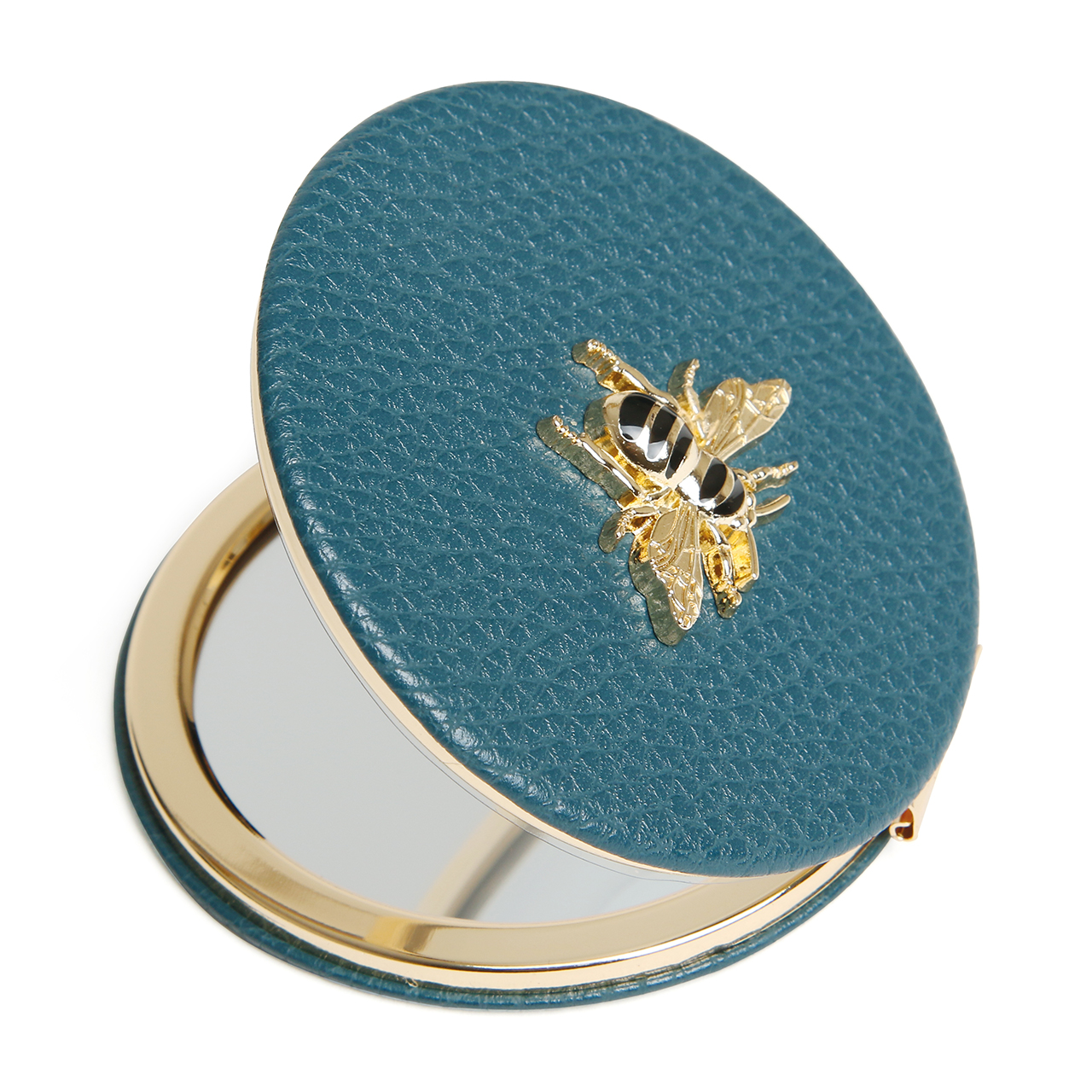 Mirror Compact with Bee Motif