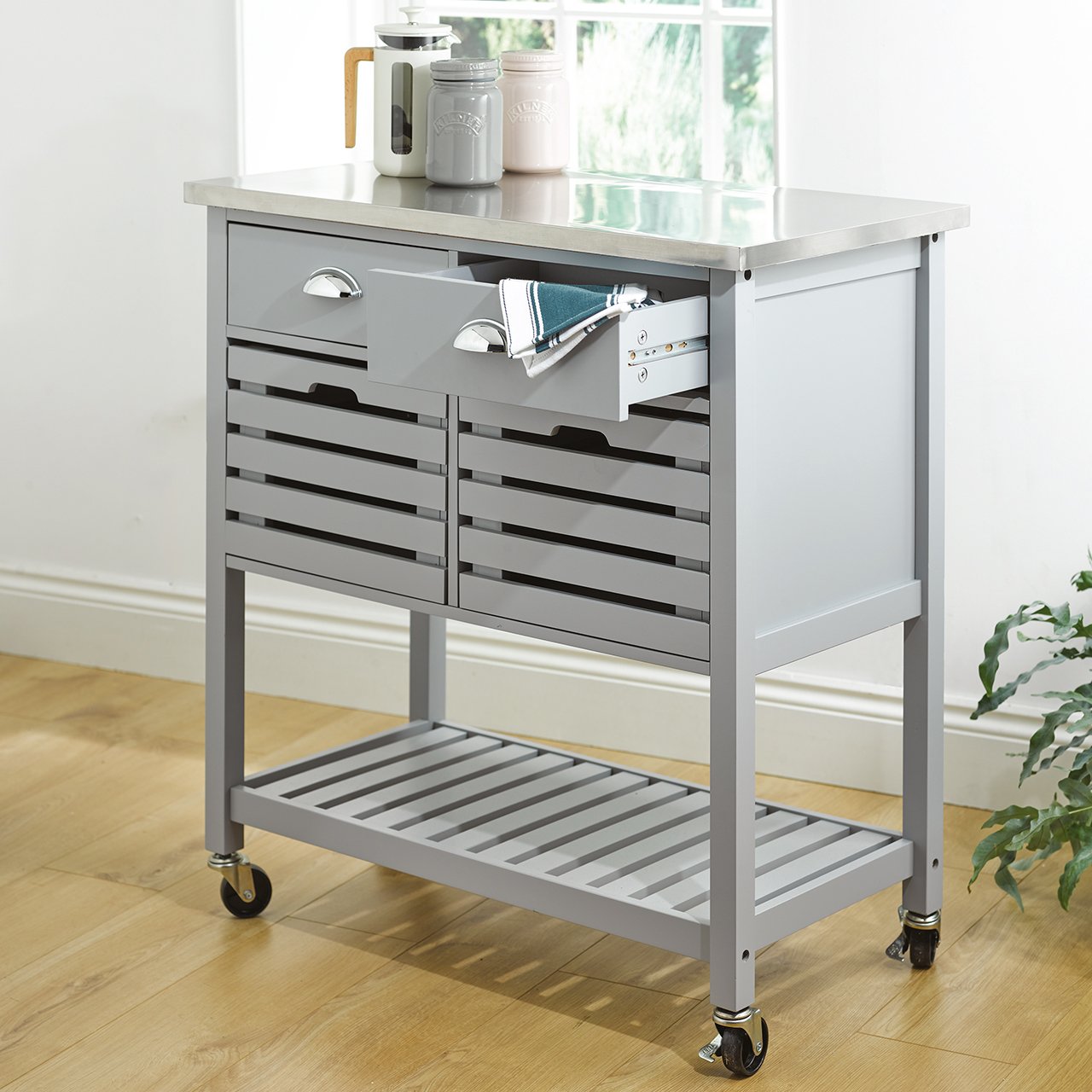 Stainless Steel Top Kitchen Trolley