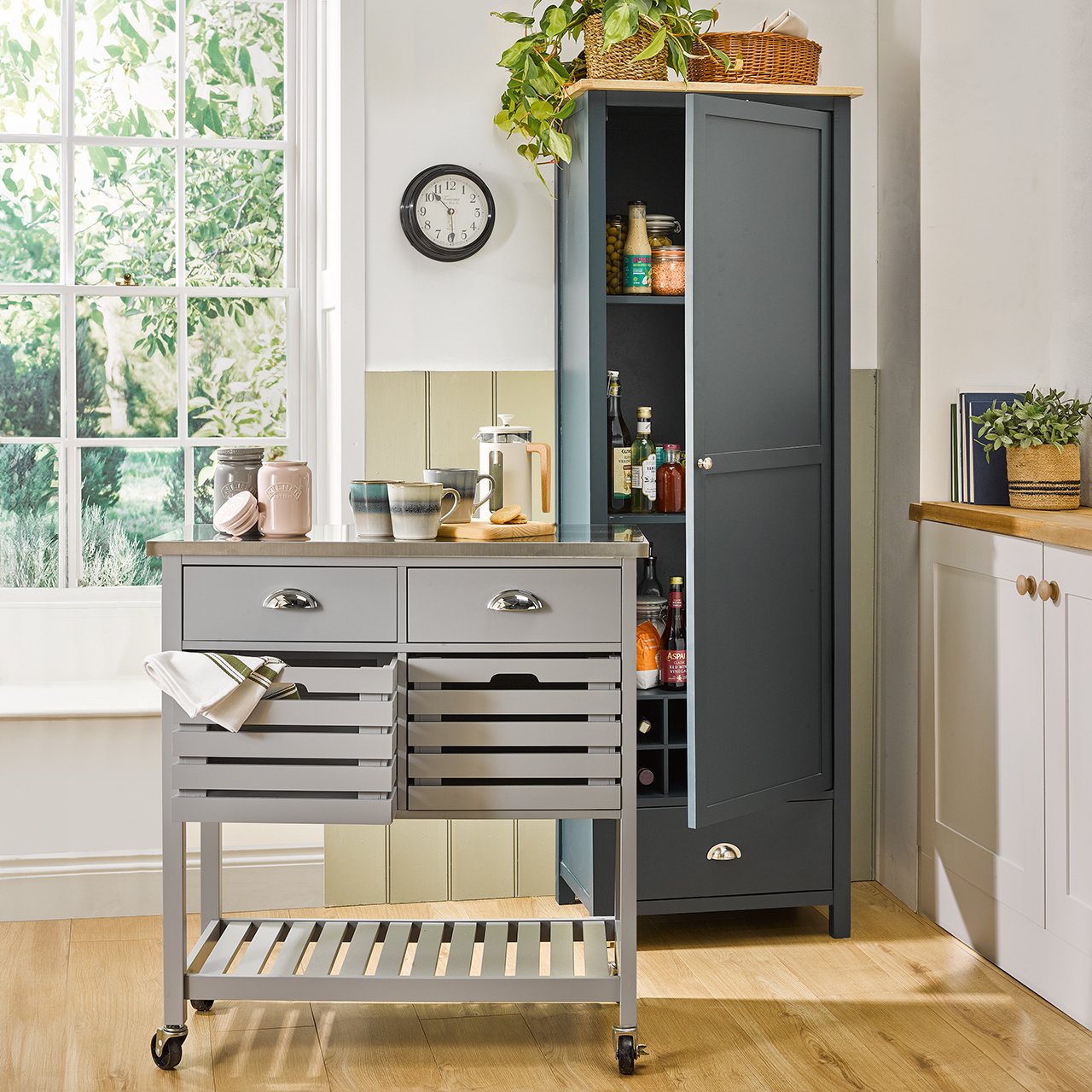 Stainless Steel Top Kitchen Trolley