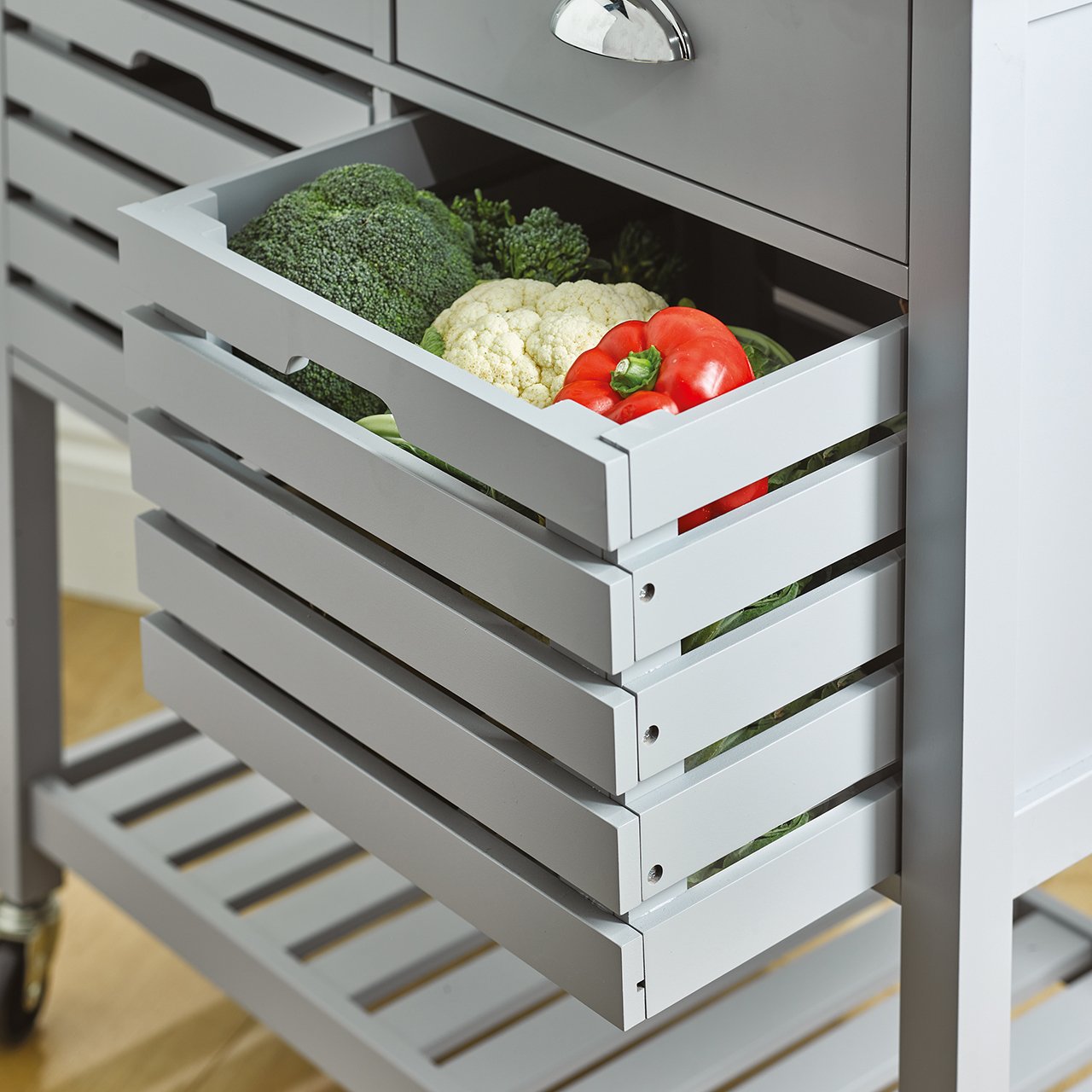 Stainless Steel Top Kitchen Trolley