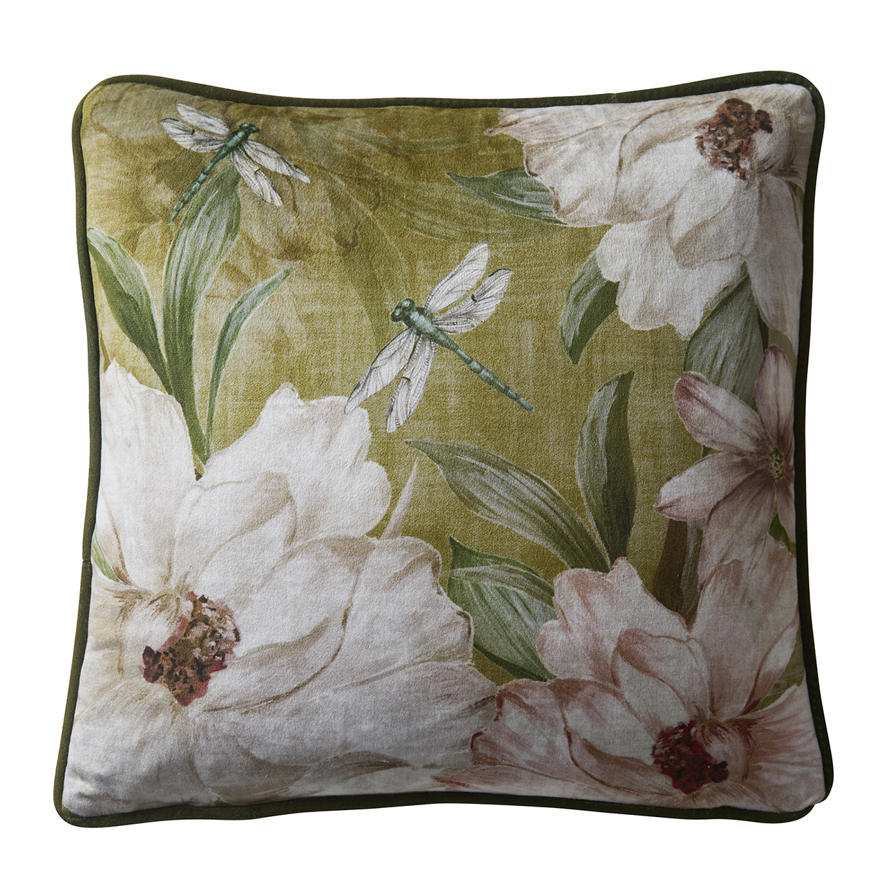 Somerville Piped Velvet Cushion