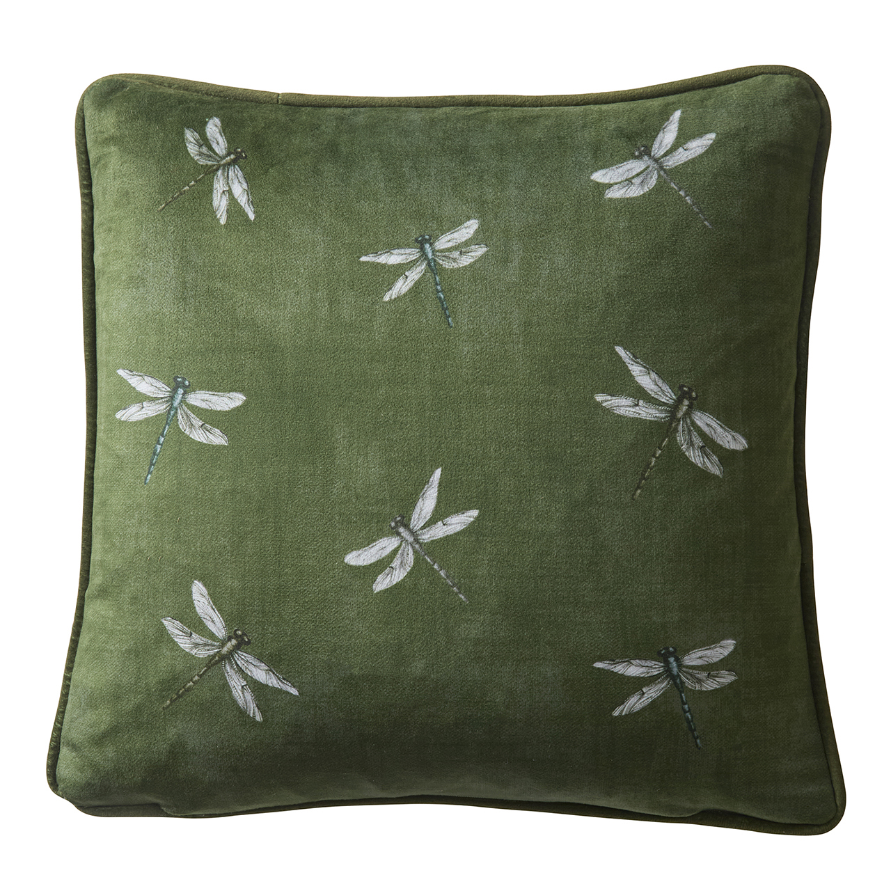 Somerville Piped Velvet Cushion