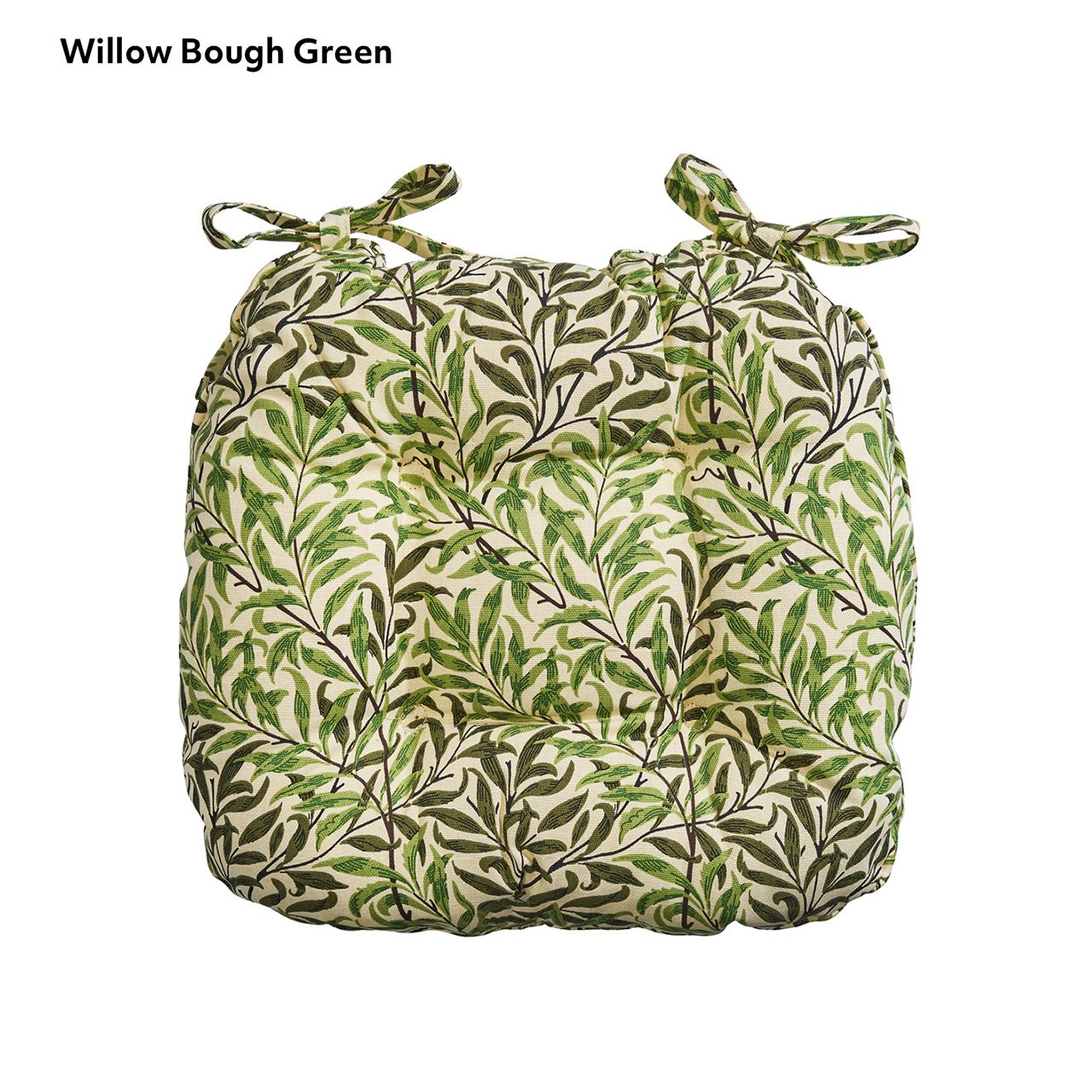 William Morris Button-effect Kitchen Seat Cushion