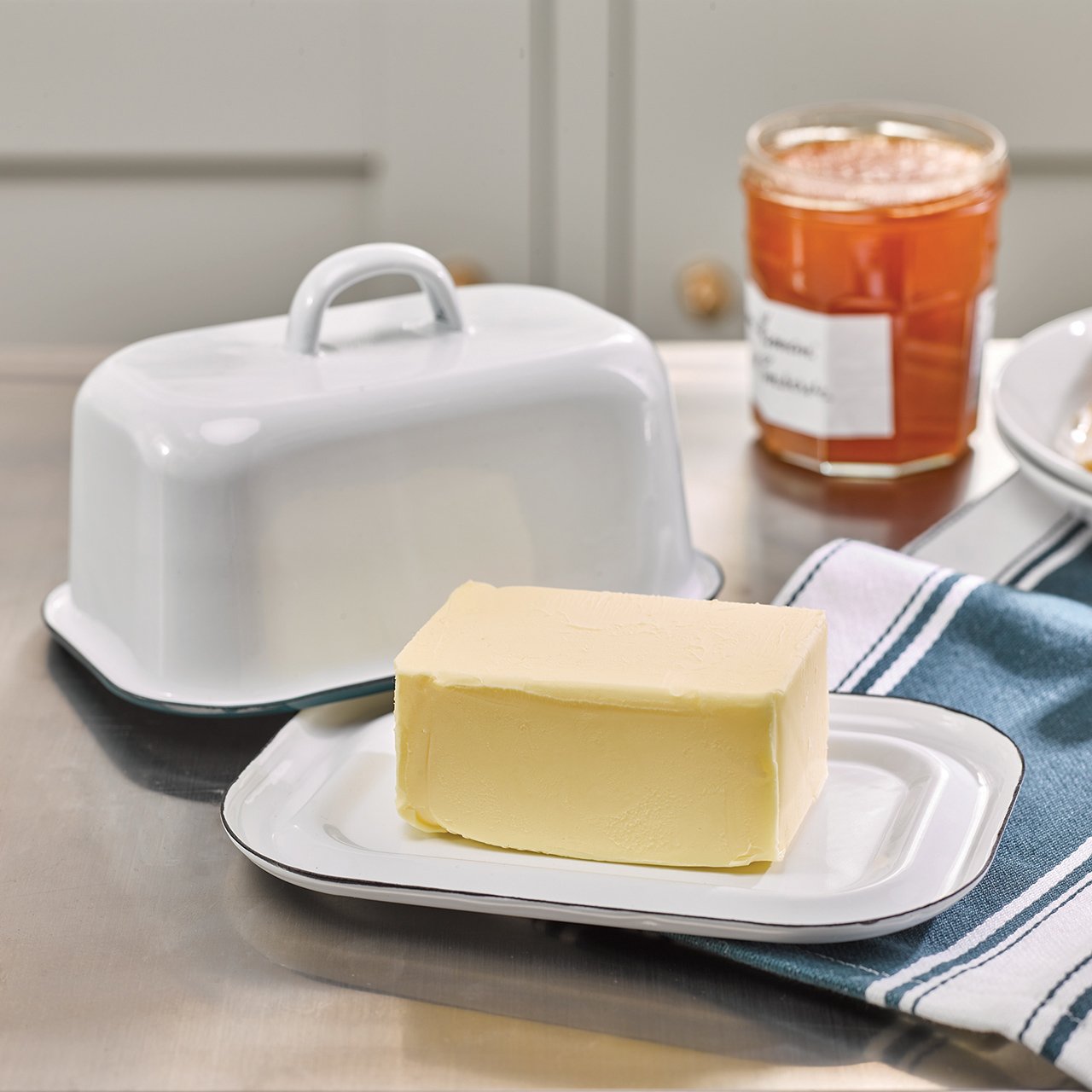 Enamel Butter Dish