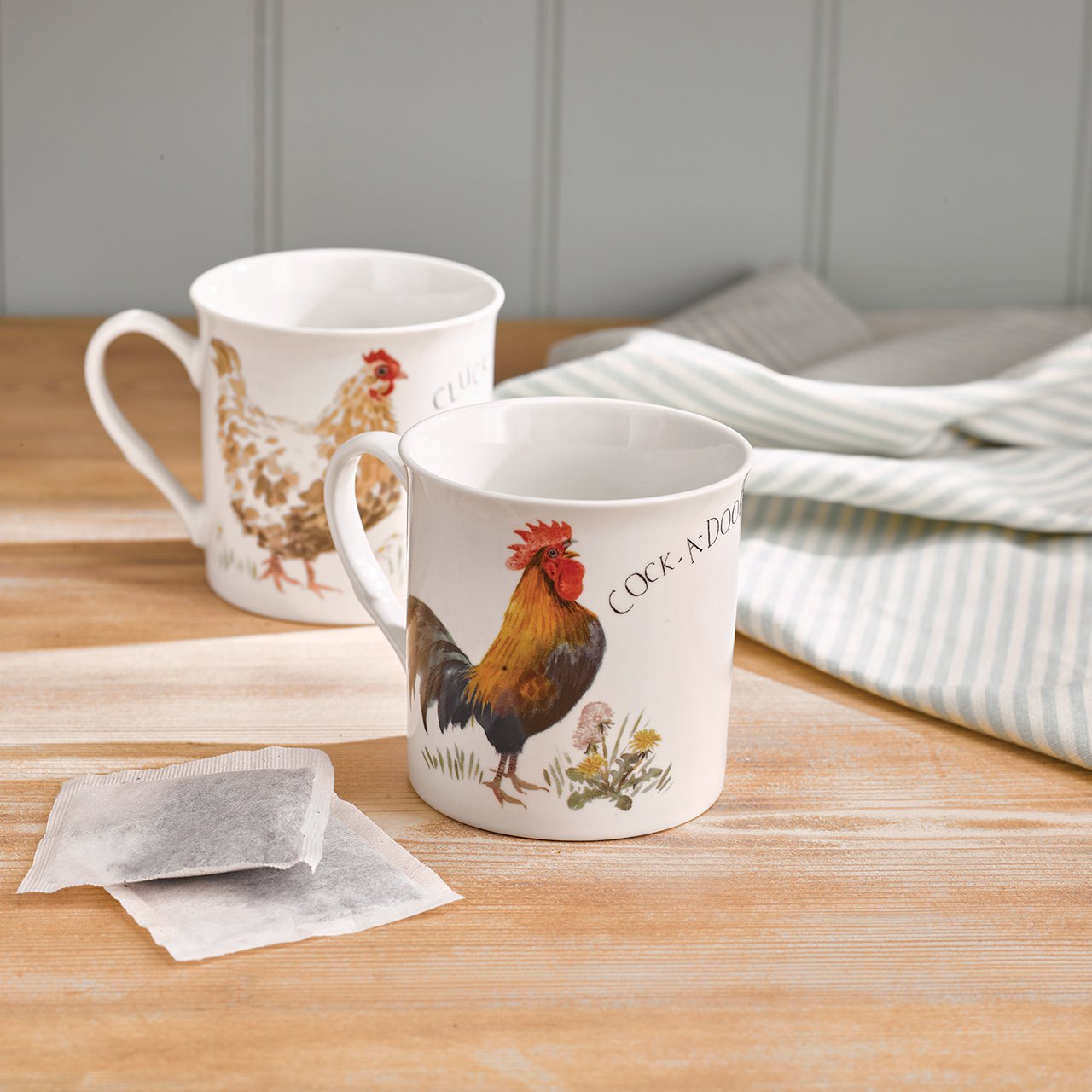 Feathered Flock Mugs - Set of 2