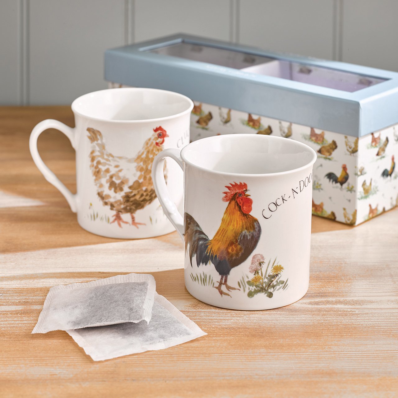 Feathered Flock Mugs - Set of 2