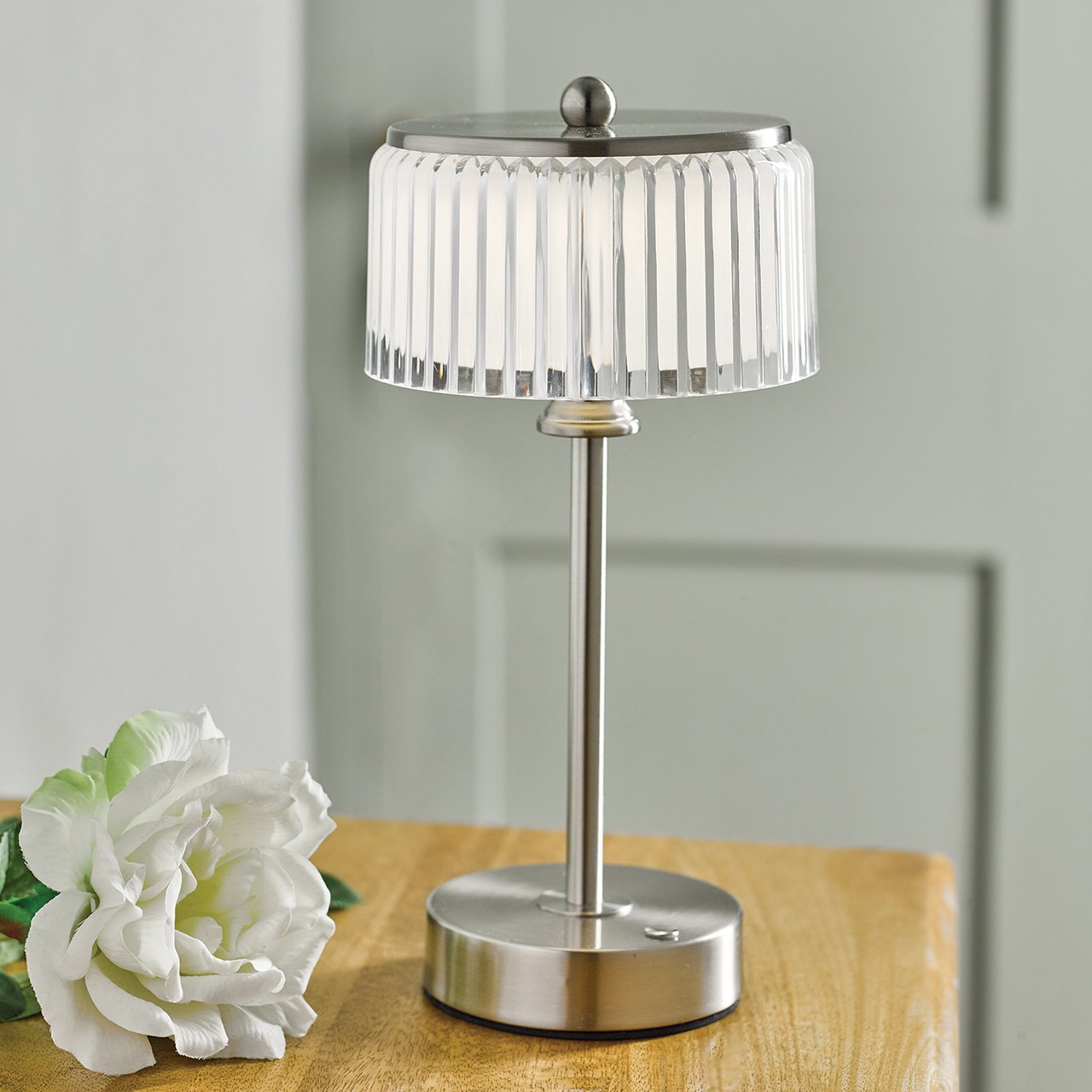 Pewter Touch LED Lamp