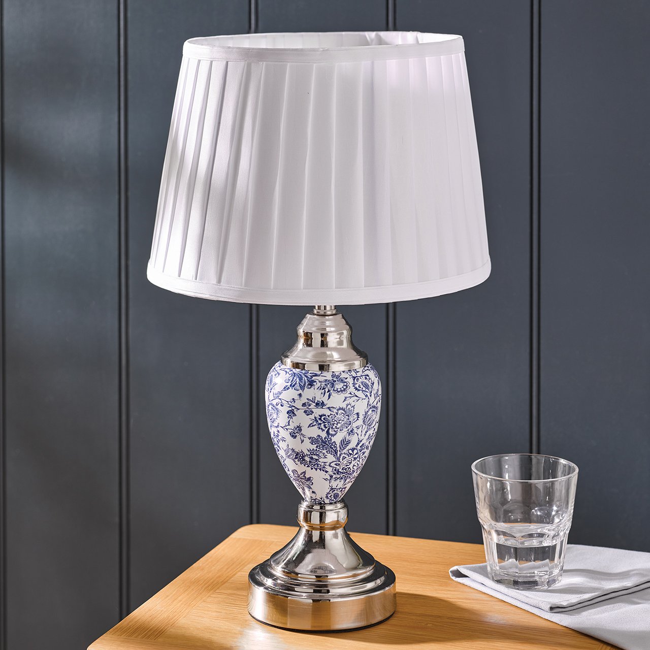 Blue Flower Table Lamp